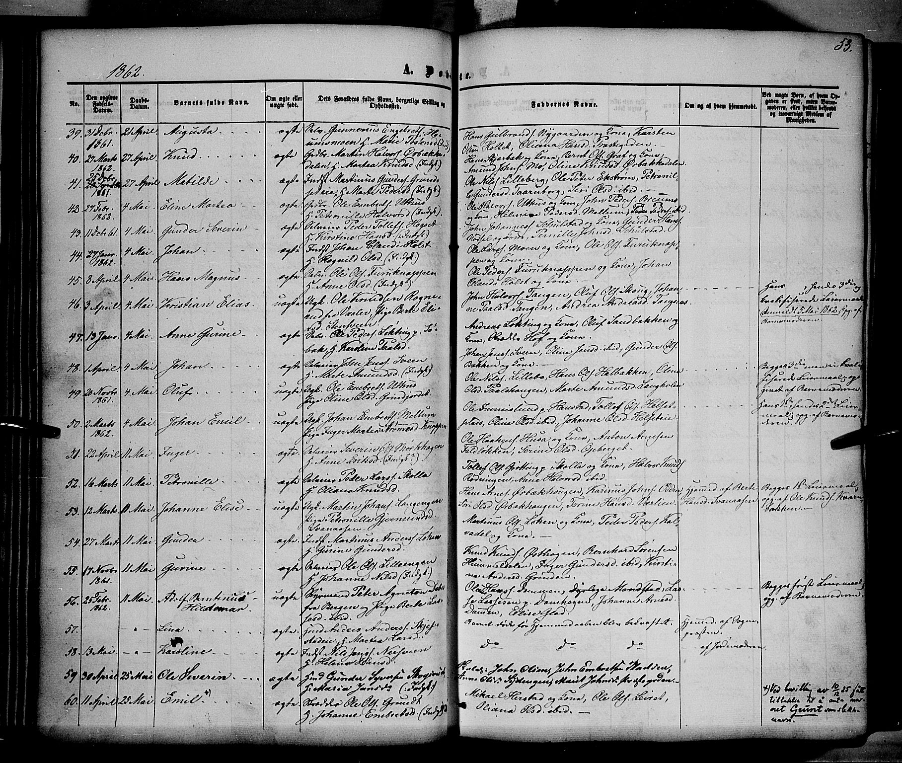 Elverum prestekontor, AV/SAH-PREST-044/H/Ha/Haa/L0010: Parish register (official) no. 10, 1857-1868, p. 53