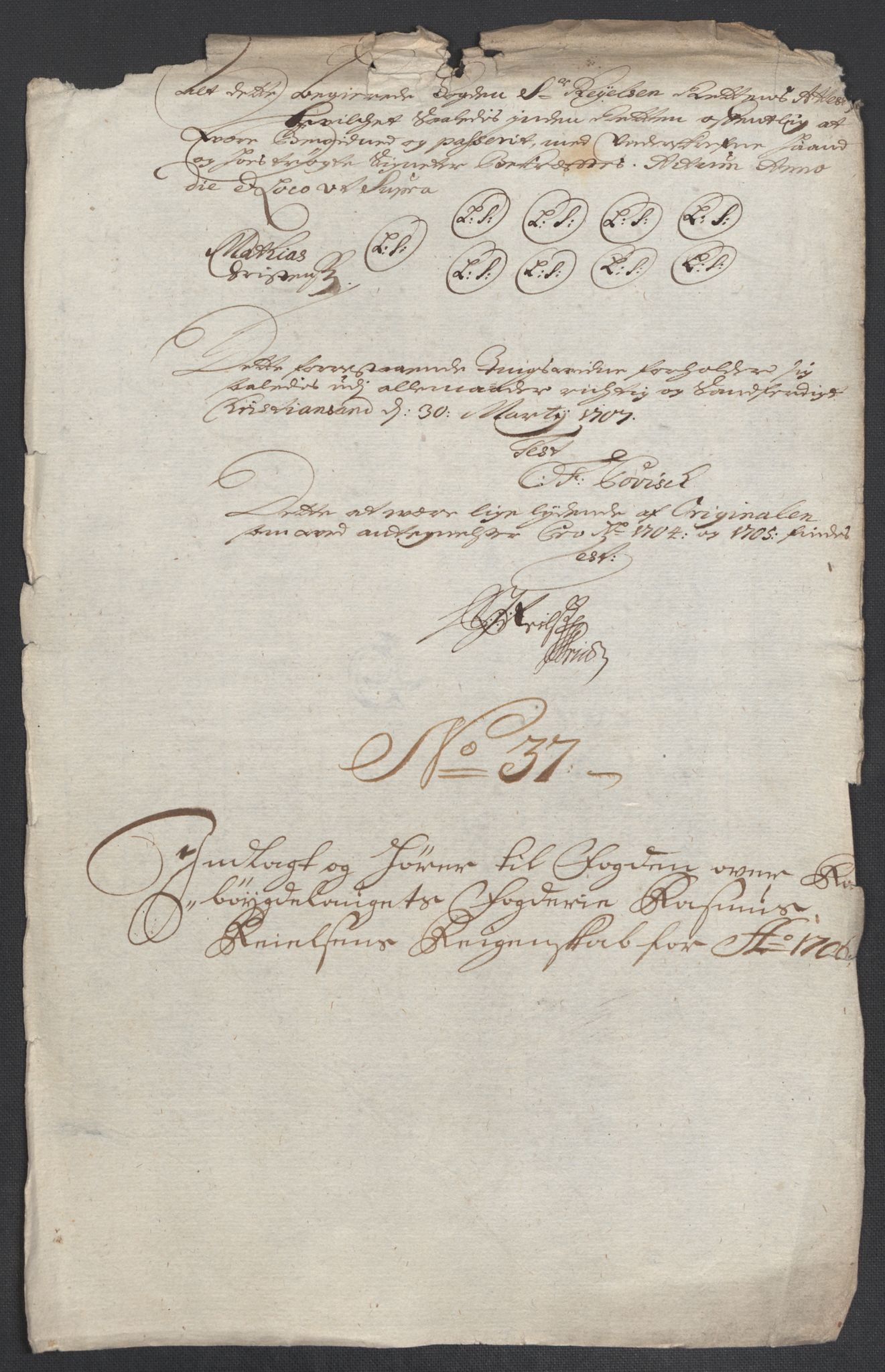 Rentekammeret inntil 1814, Reviderte regnskaper, Fogderegnskap, AV/RA-EA-4092/R40/L2448: Fogderegnskap Råbyggelag, 1706-1708, p. 165