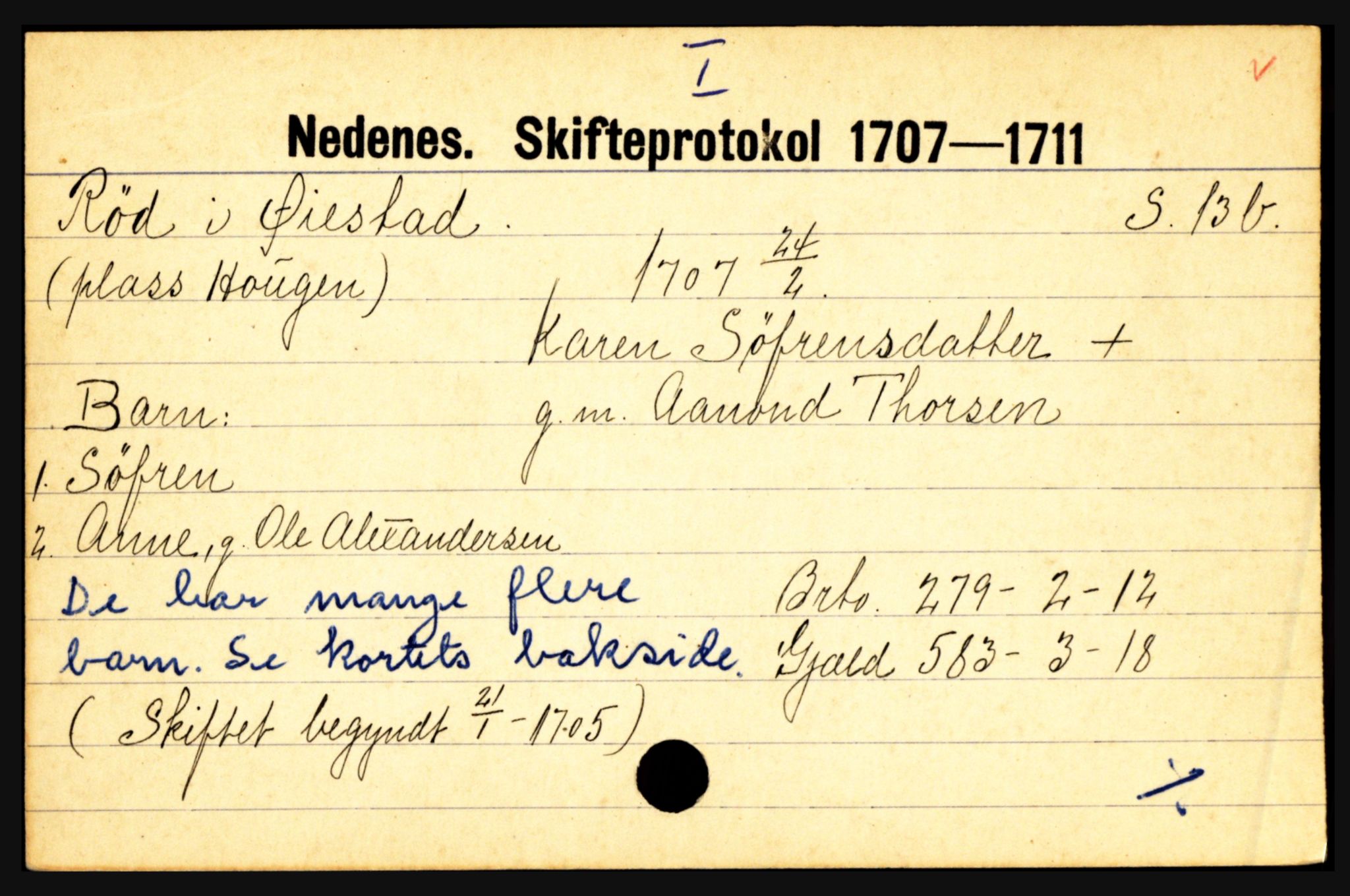 Nedenes sorenskriveri før 1824, AV/SAK-1221-0007/H, p. 24679