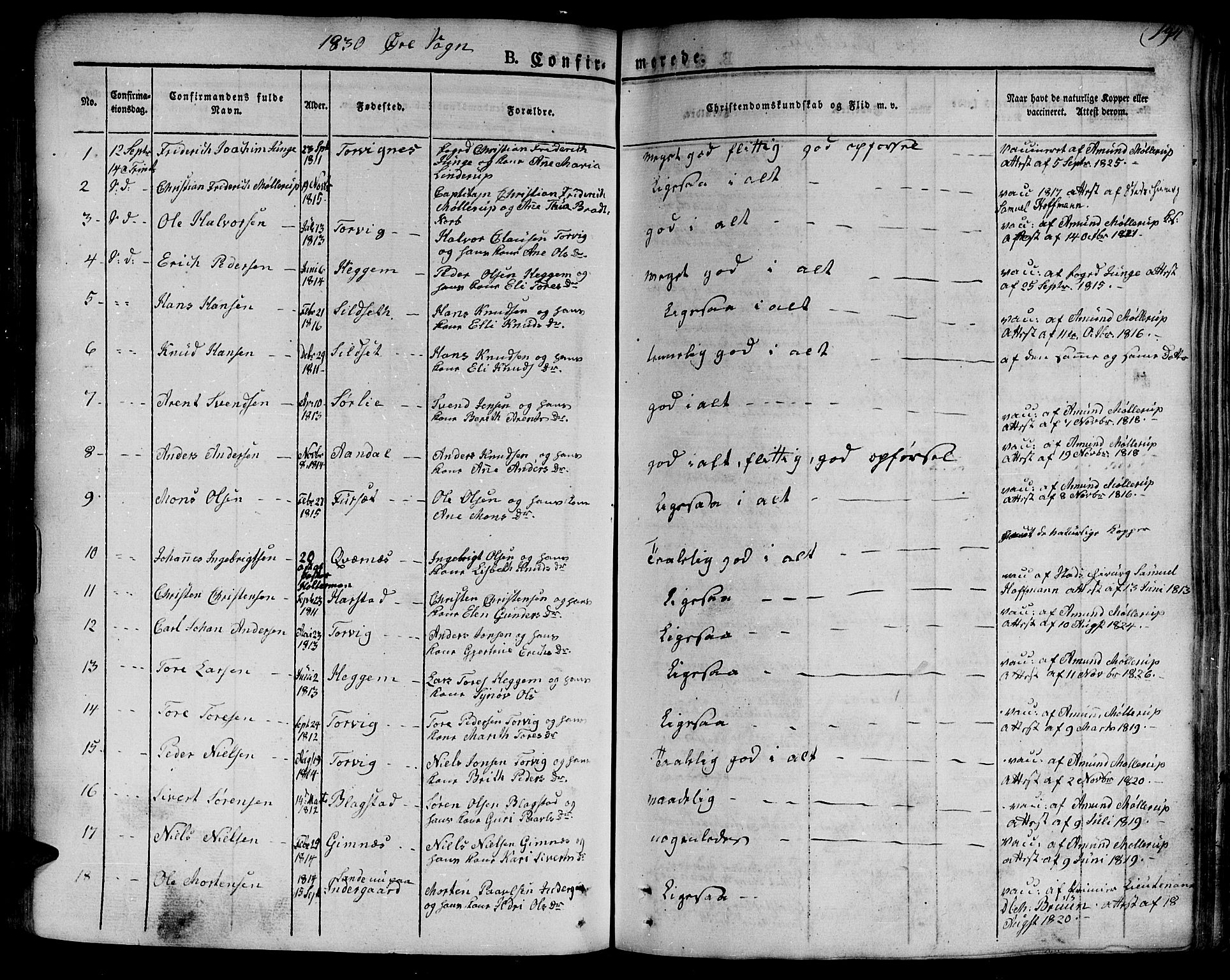 Ministerialprotokoller, klokkerbøker og fødselsregistre - Møre og Romsdal, SAT/A-1454/586/L0983: Parish register (official) no. 586A09, 1829-1843, p. 194