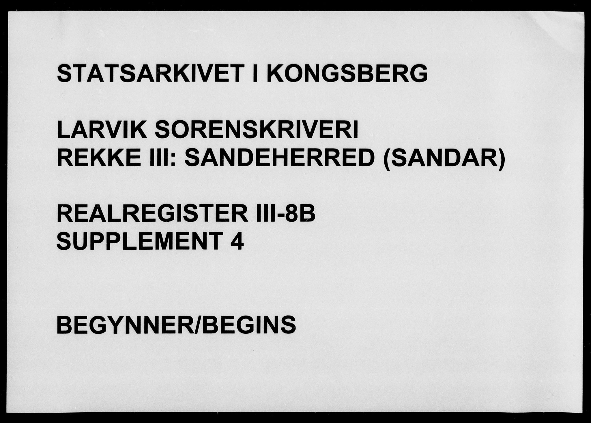 Larvik sorenskriveri, SAKO/A-83/G/Gb/Gbd/L0008b: Mortgage register no. III 8b
