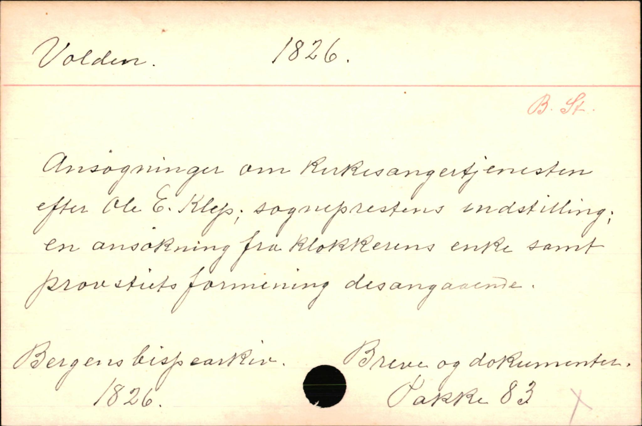 Haugen, Johannes - lærer, AV/SAB-SAB/PA-0036/01/L0001: Om klokkere og lærere, 1521-1904, p. 10722