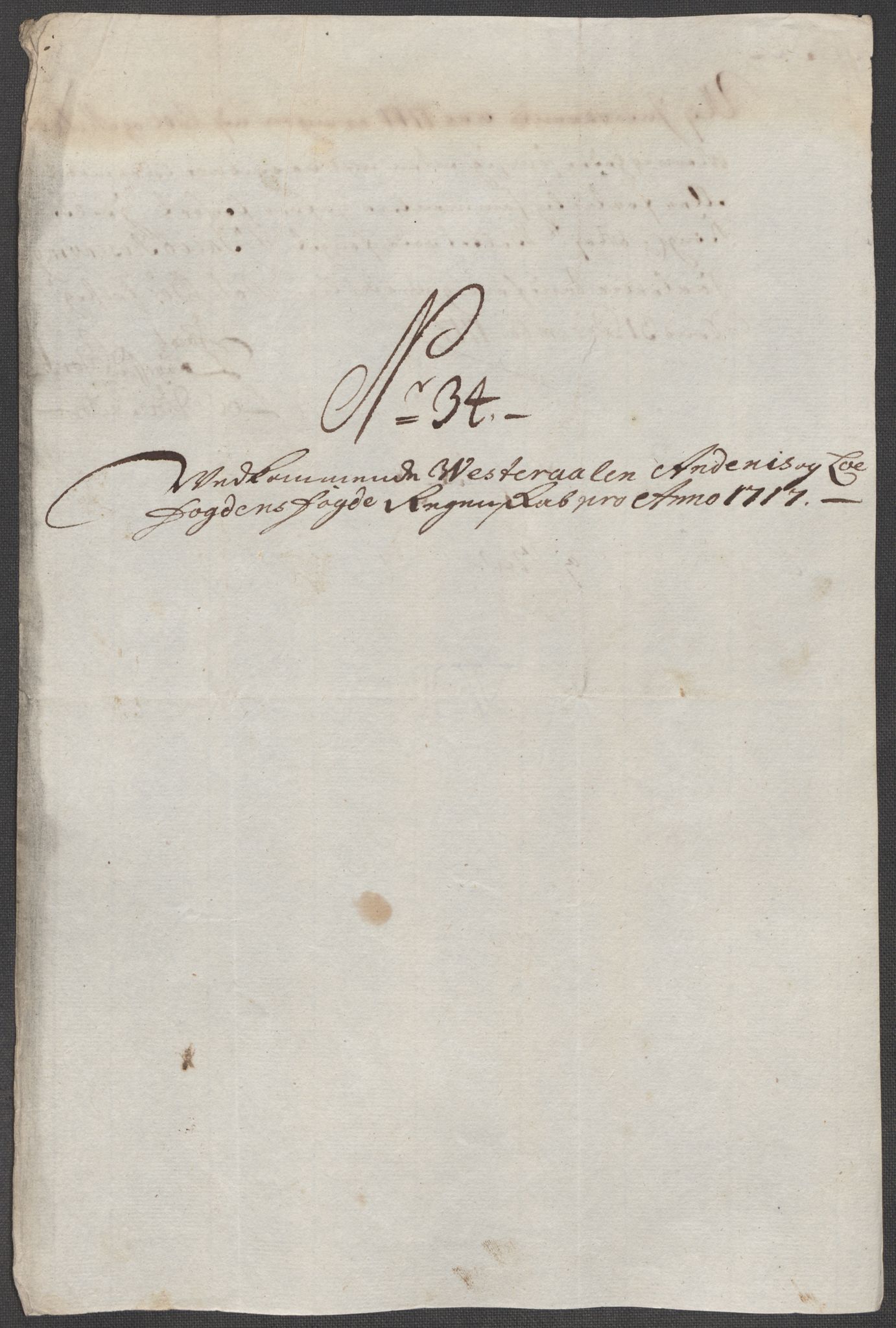 Rentekammeret inntil 1814, Reviderte regnskaper, Fogderegnskap, AV/RA-EA-4092/R67/L4683: Fogderegnskap Vesterålen, Andenes og Lofoten, 1717, p. 230