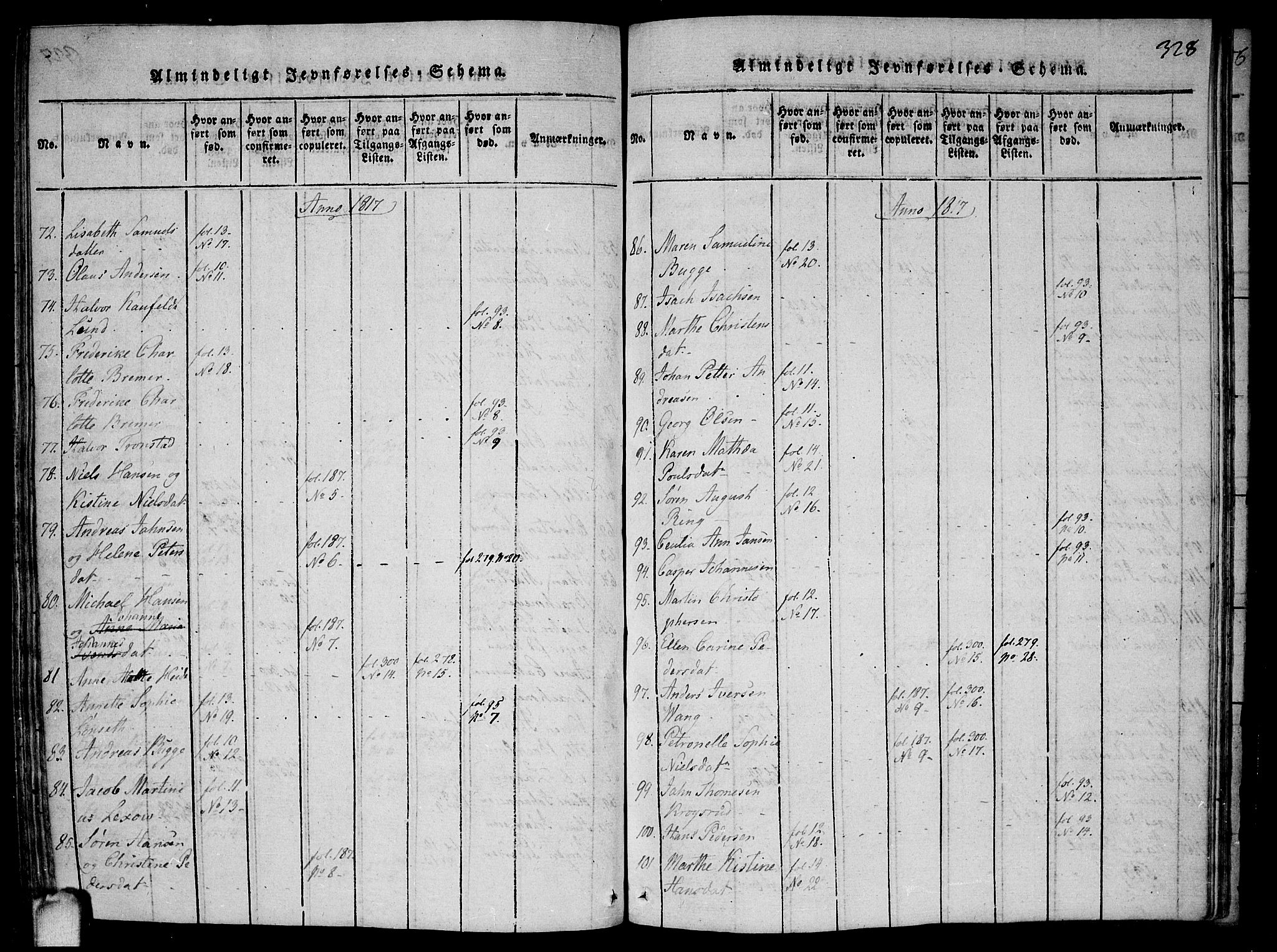 Drøbak prestekontor Kirkebøker, SAO/A-10142a/F/Fa/L0001: Parish register (official) no. I 1, 1816-1842, p. 328