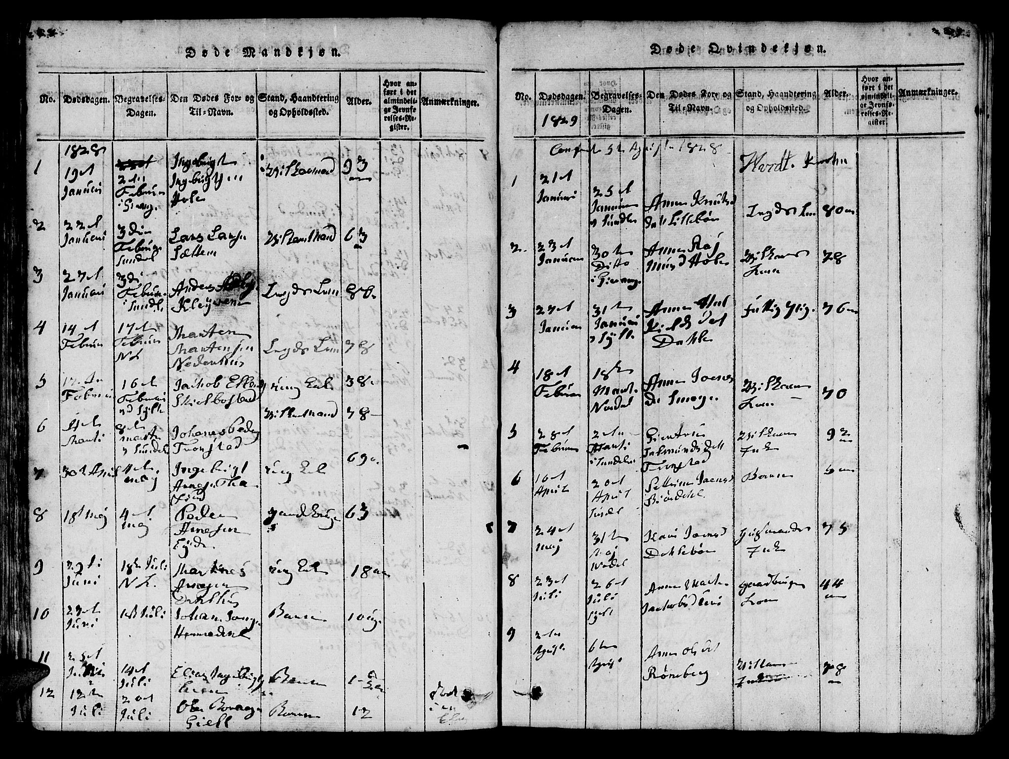 Ministerialprotokoller, klokkerbøker og fødselsregistre - Møre og Romsdal, SAT/A-1454/519/L0246: Parish register (official) no. 519A05, 1817-1834, p. 228-229