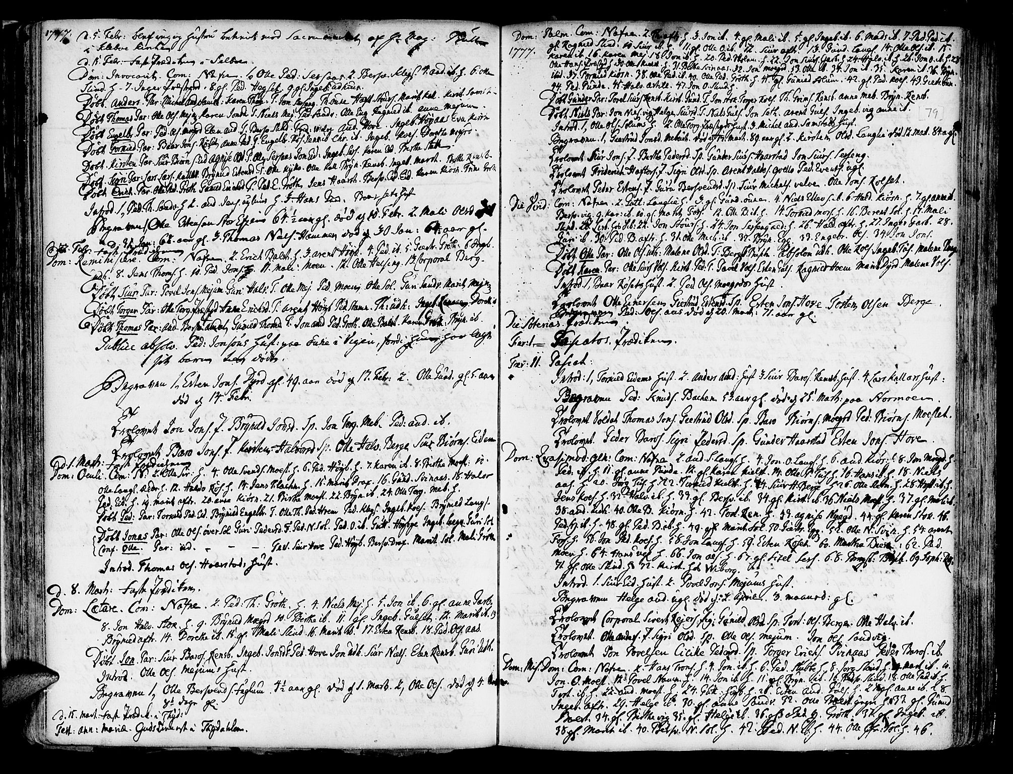 Ministerialprotokoller, klokkerbøker og fødselsregistre - Sør-Trøndelag, SAT/A-1456/695/L1138: Parish register (official) no. 695A02 /1, 1757-1801, p. 79