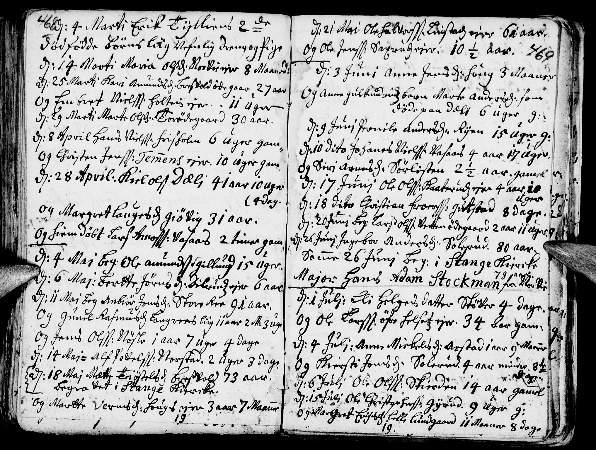 Stange prestekontor, AV/SAH-PREST-002/K/L0002: Parish register (official) no. 2, 1724-1740, p. 468-469