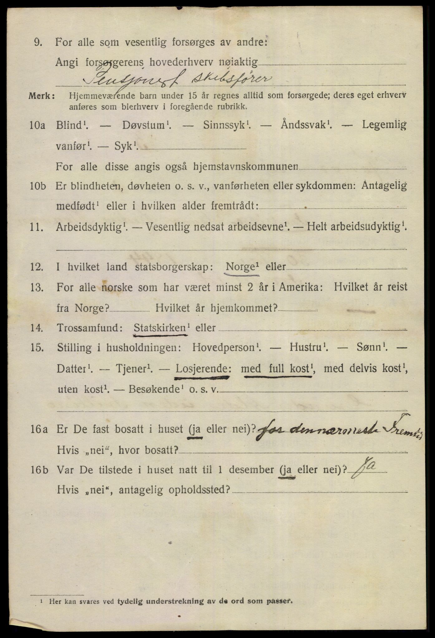 SAKO, 1920 census for Kongsberg, 1920, p. 6767