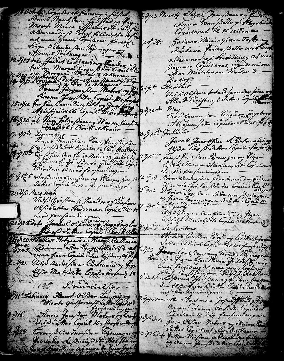Skien kirkebøker, SAKO/A-302/F/Fa/L0002: Parish register (official) no. 2, 1716-1757, p. 42