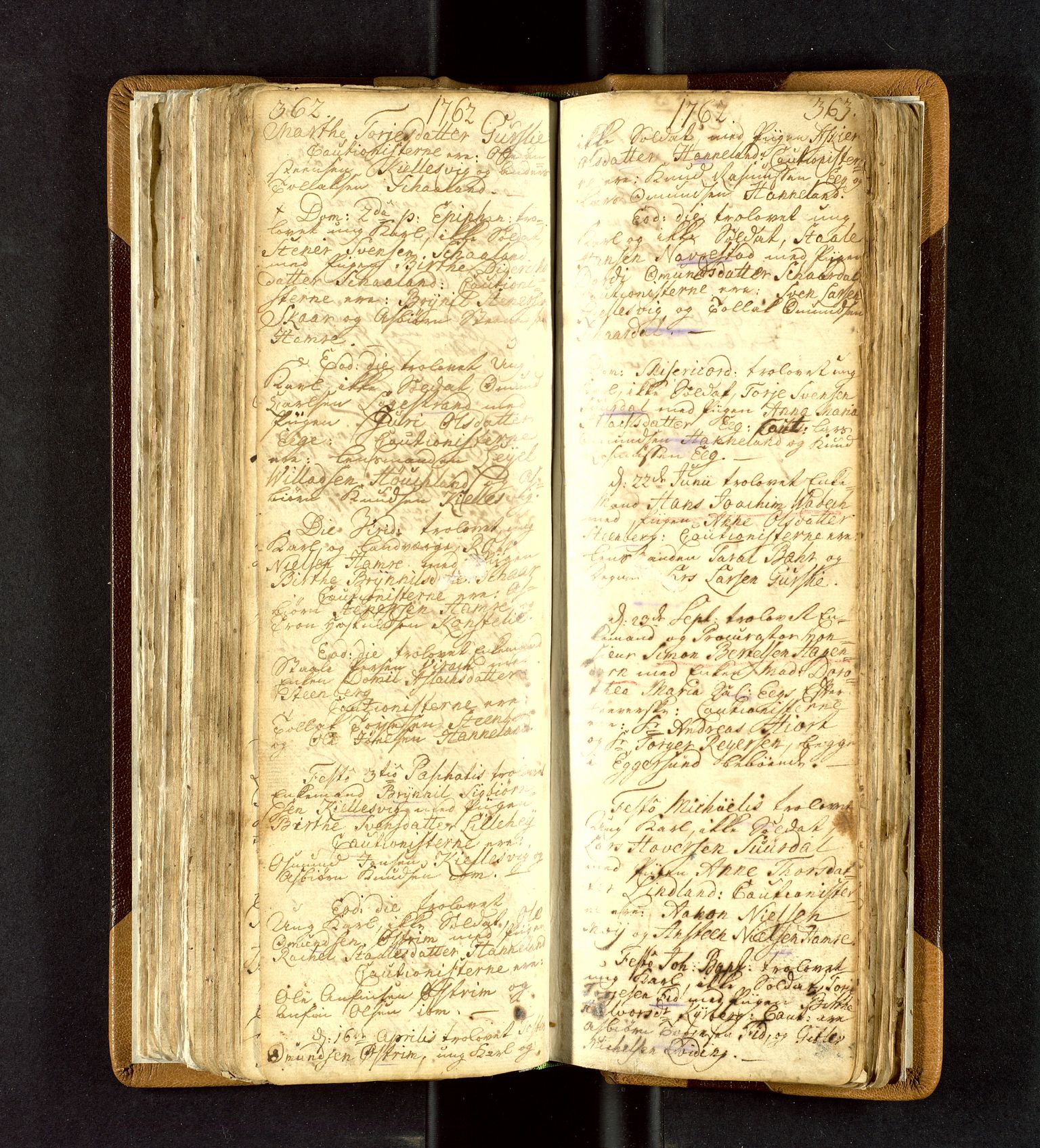 Lund sokneprestkontor, SAST/A-101809/S06/L0003: Parish register (official) no. A 3, 1761-1801, p. 362-363