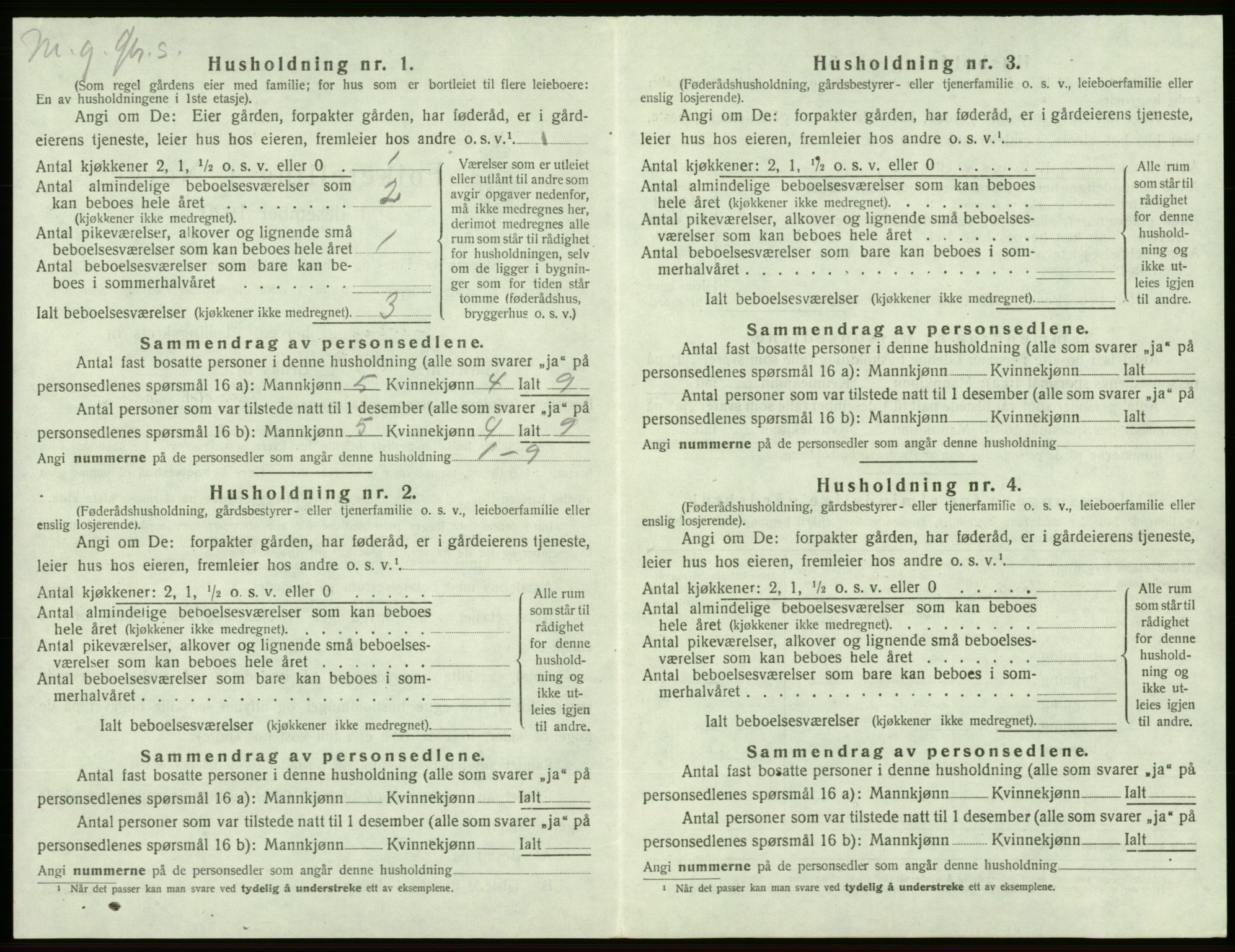 SAB, 1920 census for Sveio, 1920, p. 241