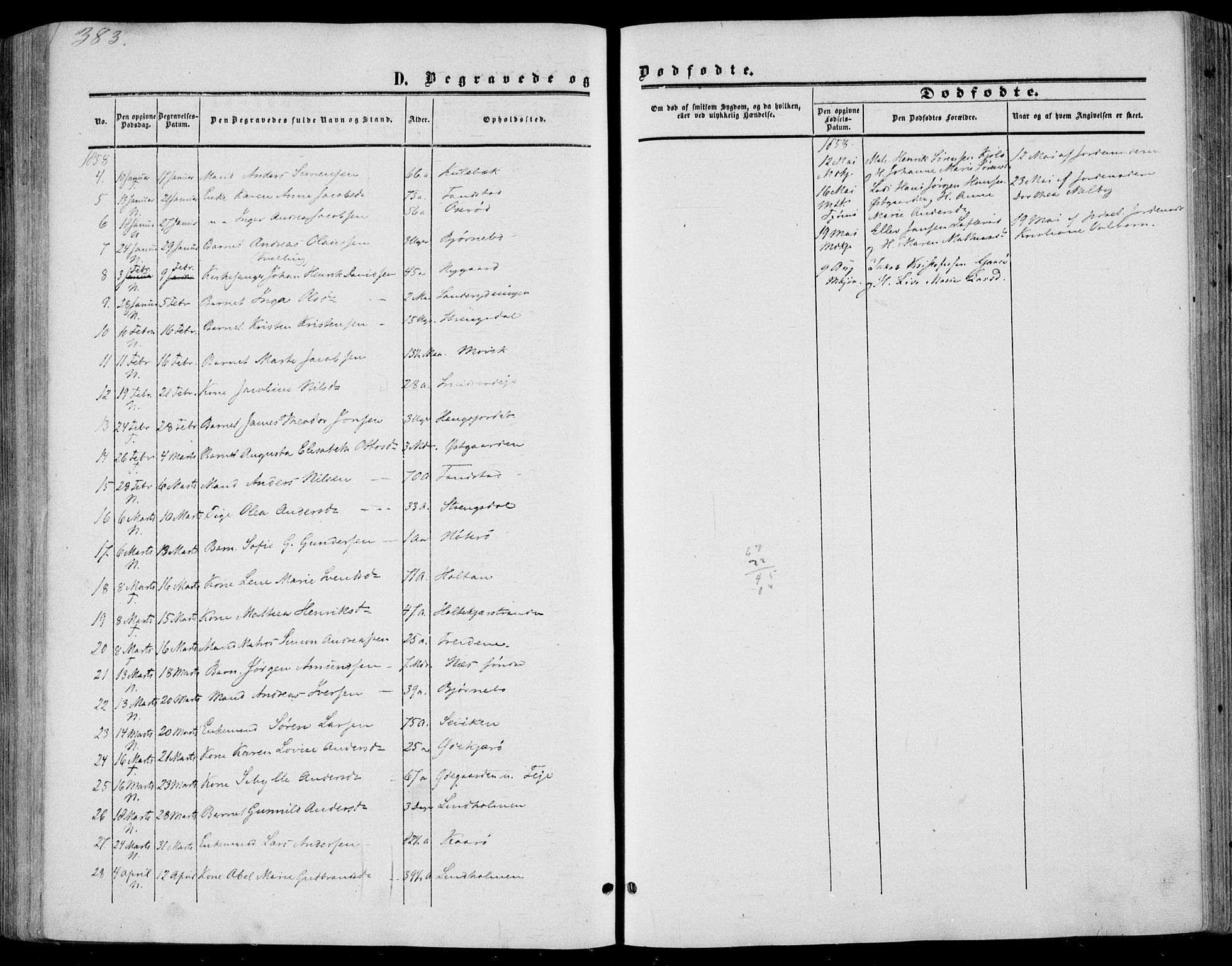 Nøtterøy kirkebøker, AV/SAKO-A-354/F/Fa/L0006: Parish register (official) no. I 6, 1852-1864, p. 383