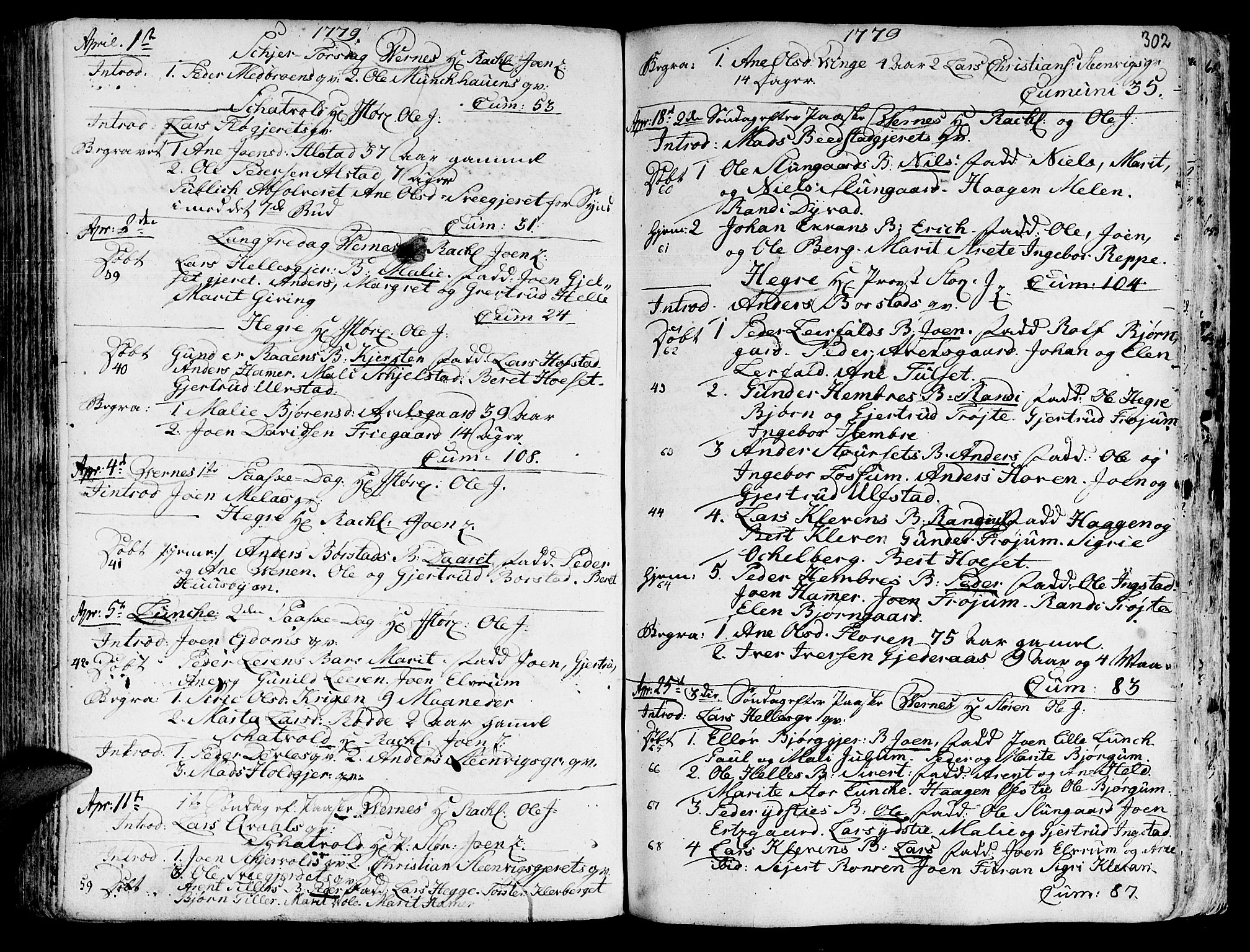 Ministerialprotokoller, klokkerbøker og fødselsregistre - Nord-Trøndelag, SAT/A-1458/709/L0057: Parish register (official) no. 709A05, 1755-1780, p. 302