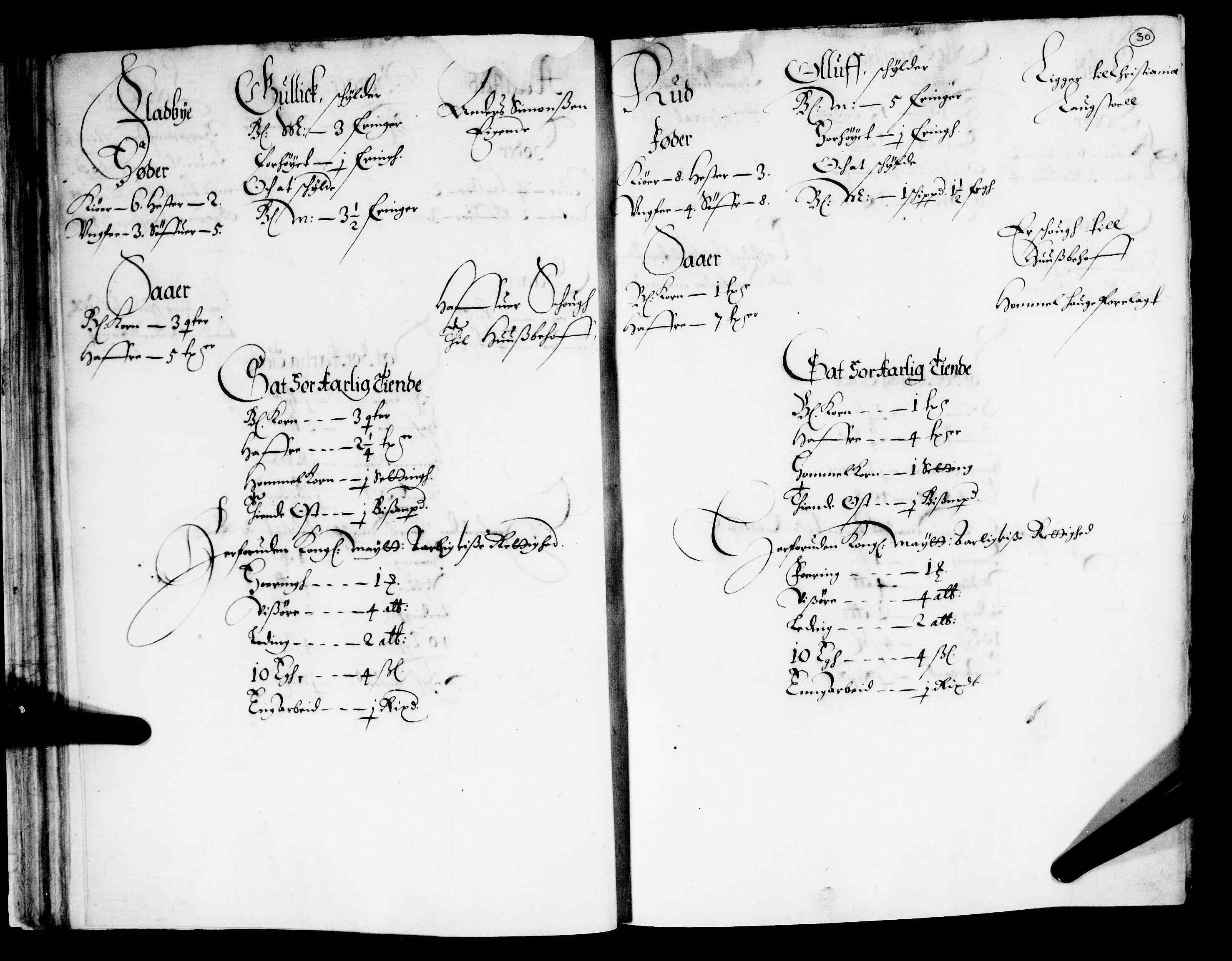 Rentekammeret inntil 1814, Realistisk ordnet avdeling, AV/RA-EA-4070/N/Nb/Nba/L0009: Øvre Romerike fogderi, 1. del, 1665, p. 29b-30a