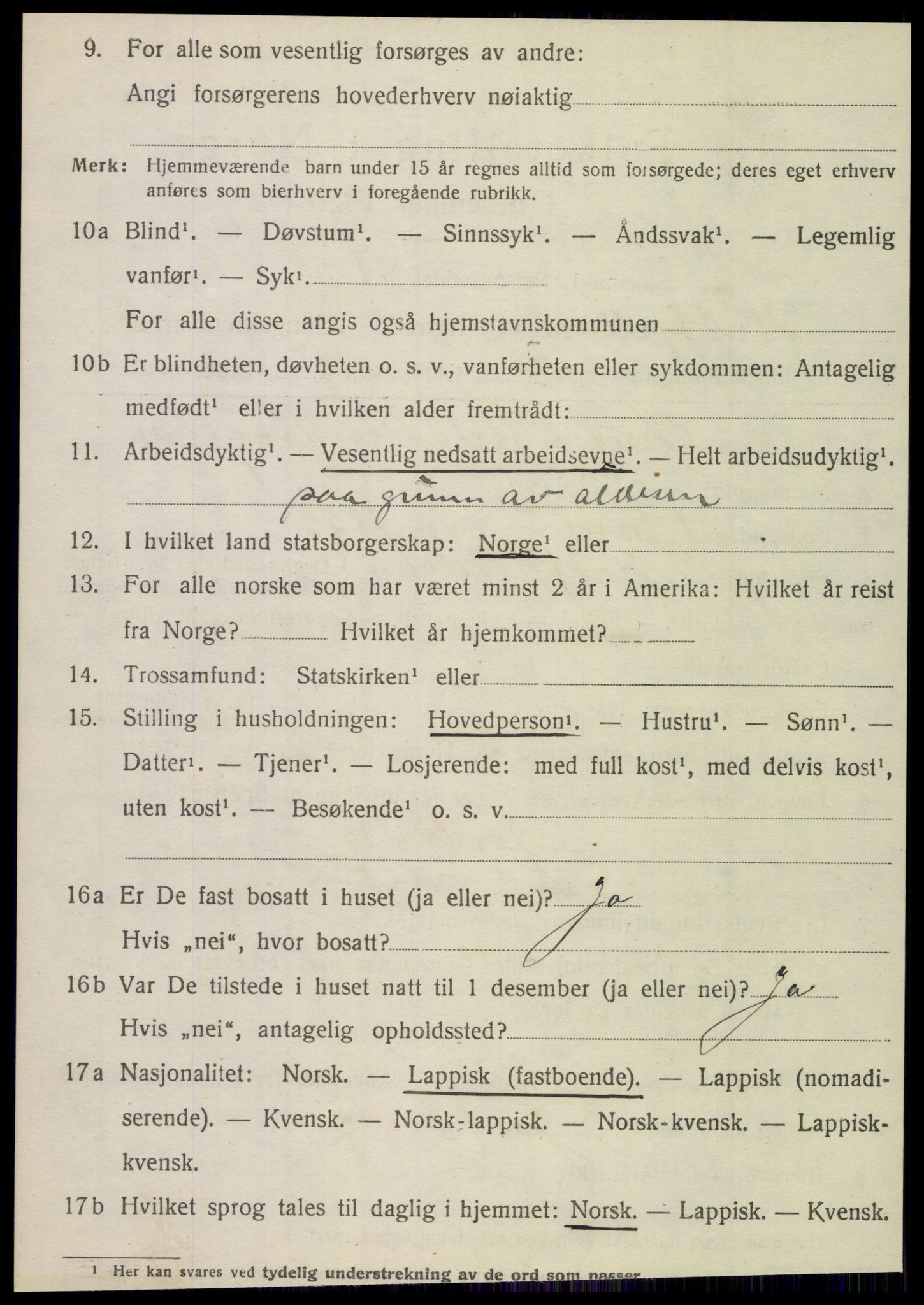 SAT, 1920 census for Hattfjelldal, 1920, p. 2699