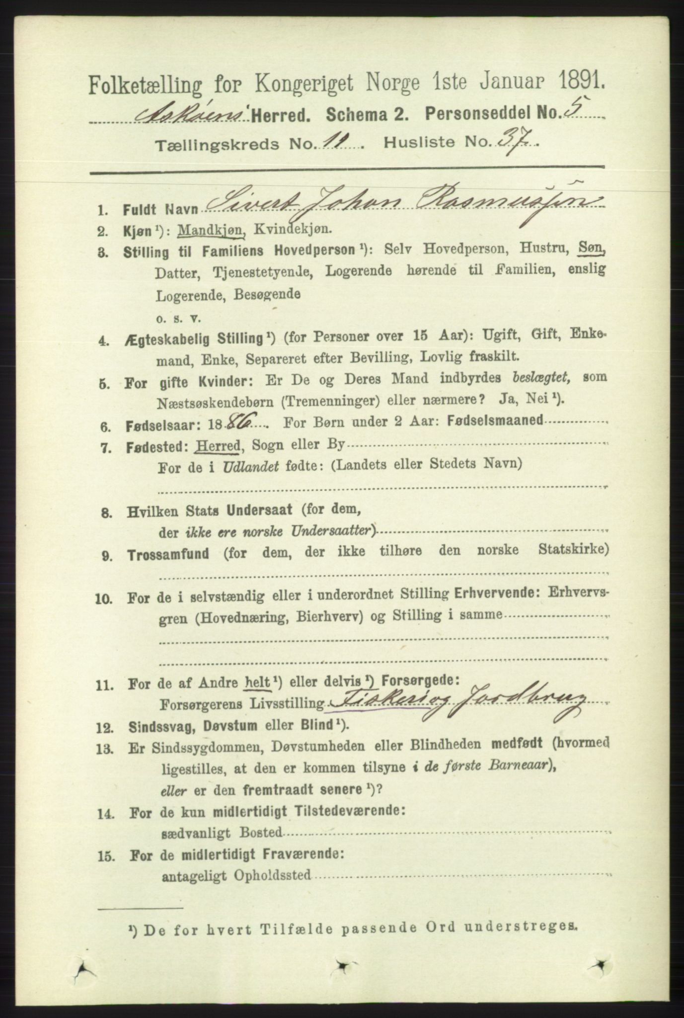 RA, 1891 census for 1247 Askøy, 1891, p. 7494