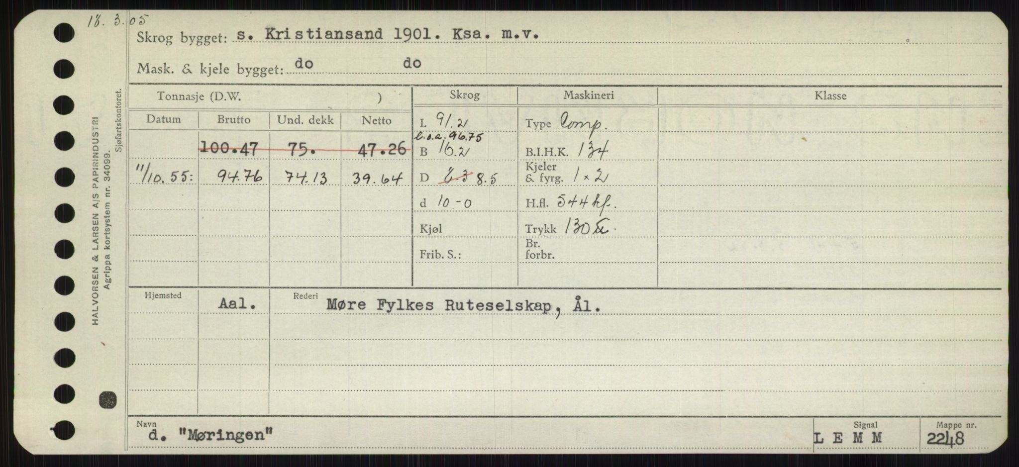 Sjøfartsdirektoratet med forløpere, Skipsmålingen, AV/RA-S-1627/H/Hb/L0003: Fartøy, I-N, p. 391