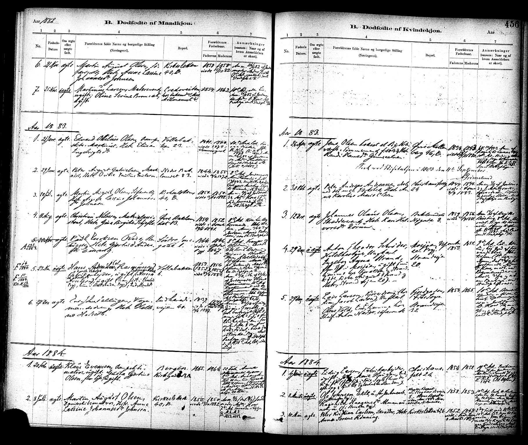 Ministerialprotokoller, klokkerbøker og fødselsregistre - Sør-Trøndelag, SAT/A-1456/604/L0188: Parish register (official) no. 604A09, 1878-1892, p. 456