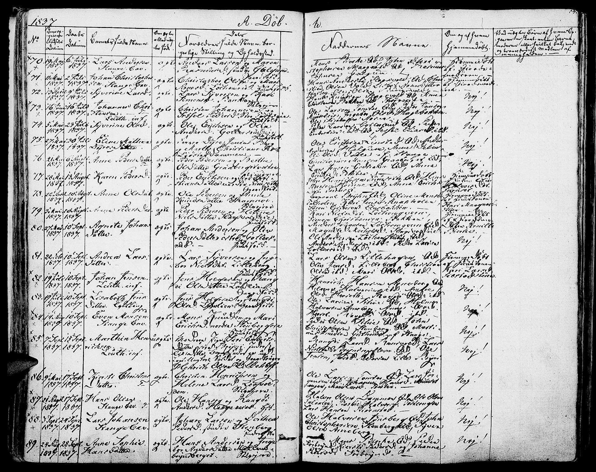 Romedal prestekontor, SAH/PREST-004/K/L0003: Parish register (official) no. 3, 1829-1846, p. 54