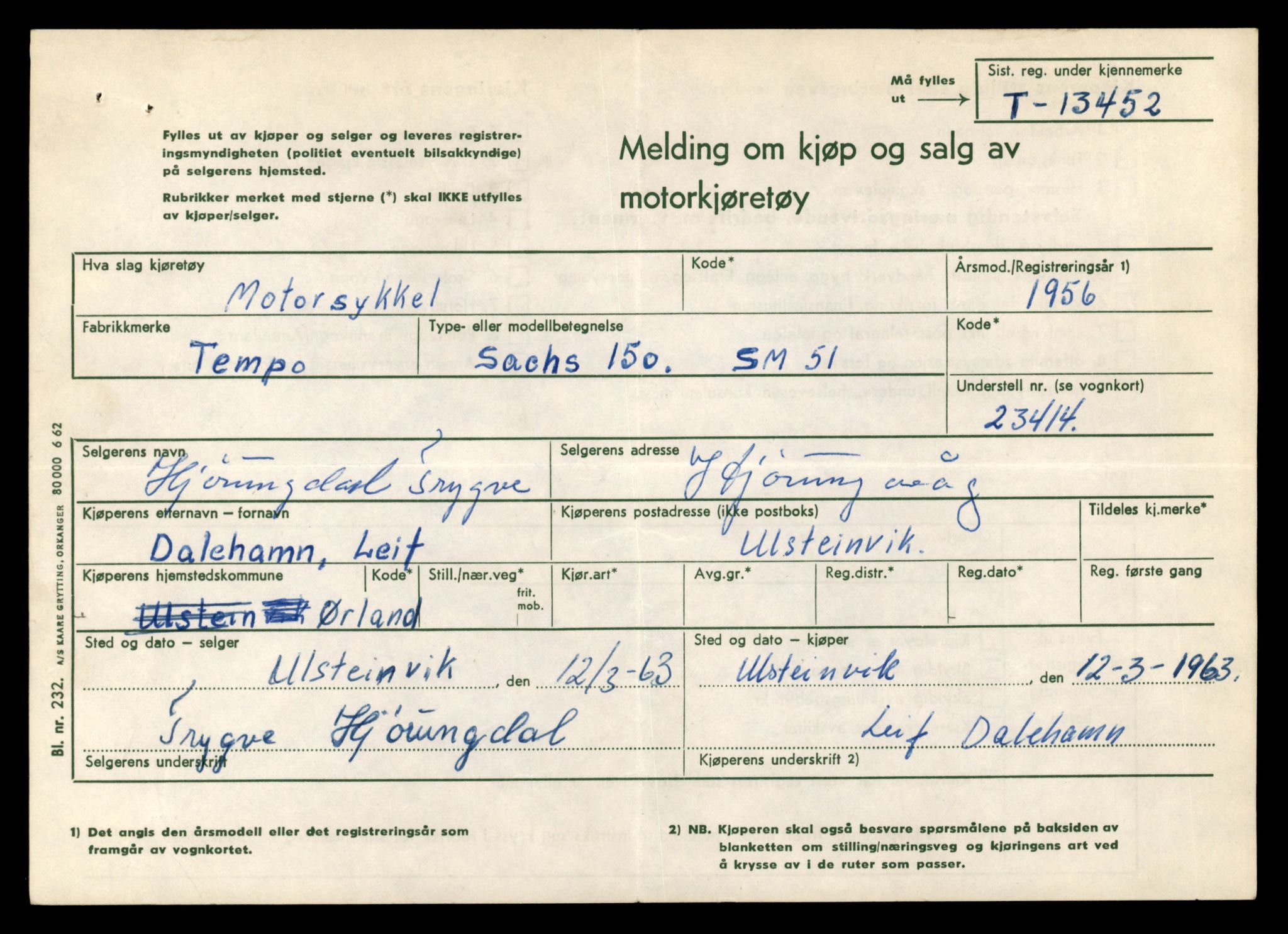 Møre og Romsdal vegkontor - Ålesund trafikkstasjon, AV/SAT-A-4099/F/Fe/L0039: Registreringskort for kjøretøy T 13361 - T 13530, 1927-1998, p. 1599