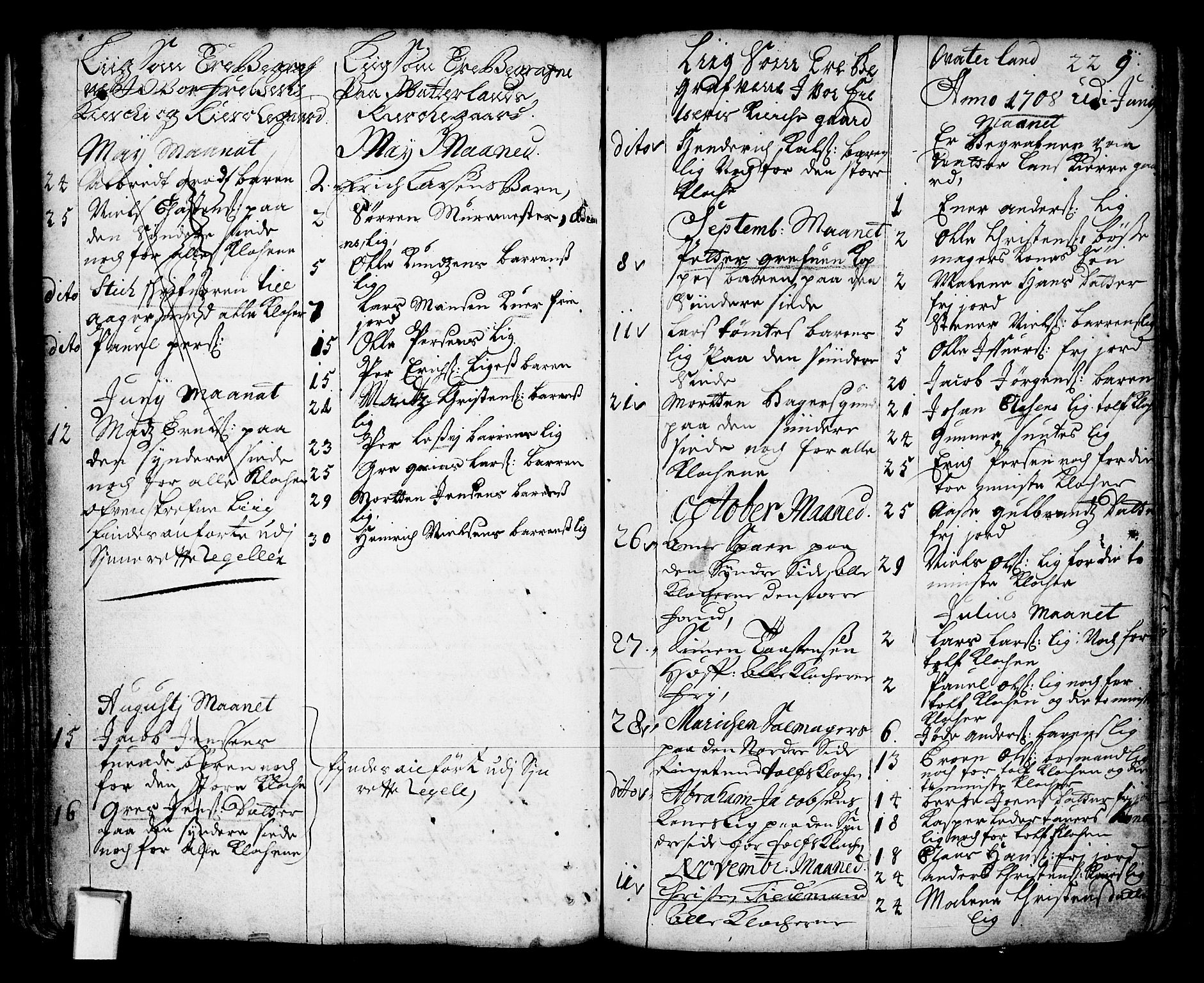 Oslo domkirke Kirkebøker, AV/SAO-A-10752/F/Fa/L0002: Parish register (official) no. 2, 1705-1730, p. 229