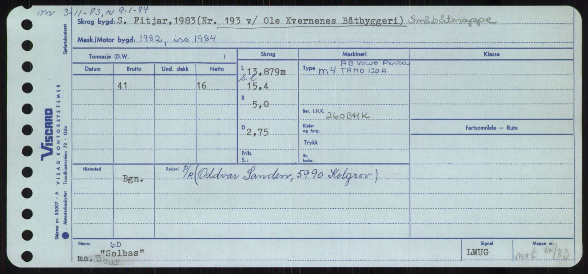 Sjøfartsdirektoratet med forløpere, Skipsmålingen, AV/RA-S-1627/H/Ha/L0005/0002: Fartøy, S-Sven / Fartøy, Skjo-Sven, p. 167