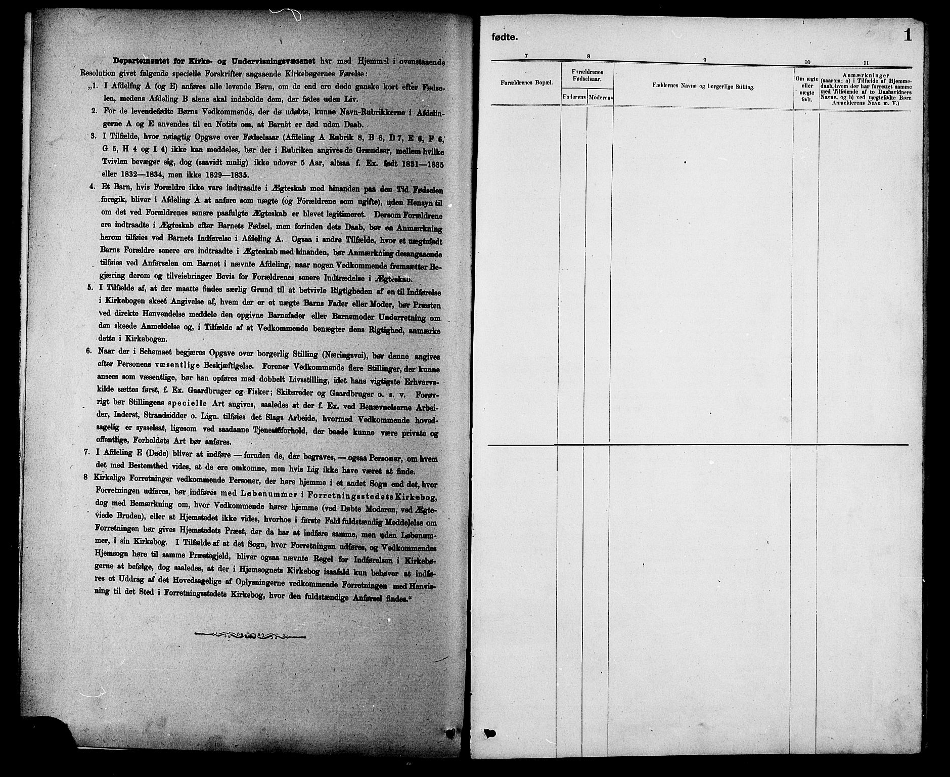Ministerialprotokoller, klokkerbøker og fødselsregistre - Sør-Trøndelag, AV/SAT-A-1456/608/L0341: Parish register (copy) no. 608C07, 1890-1912, p. 1