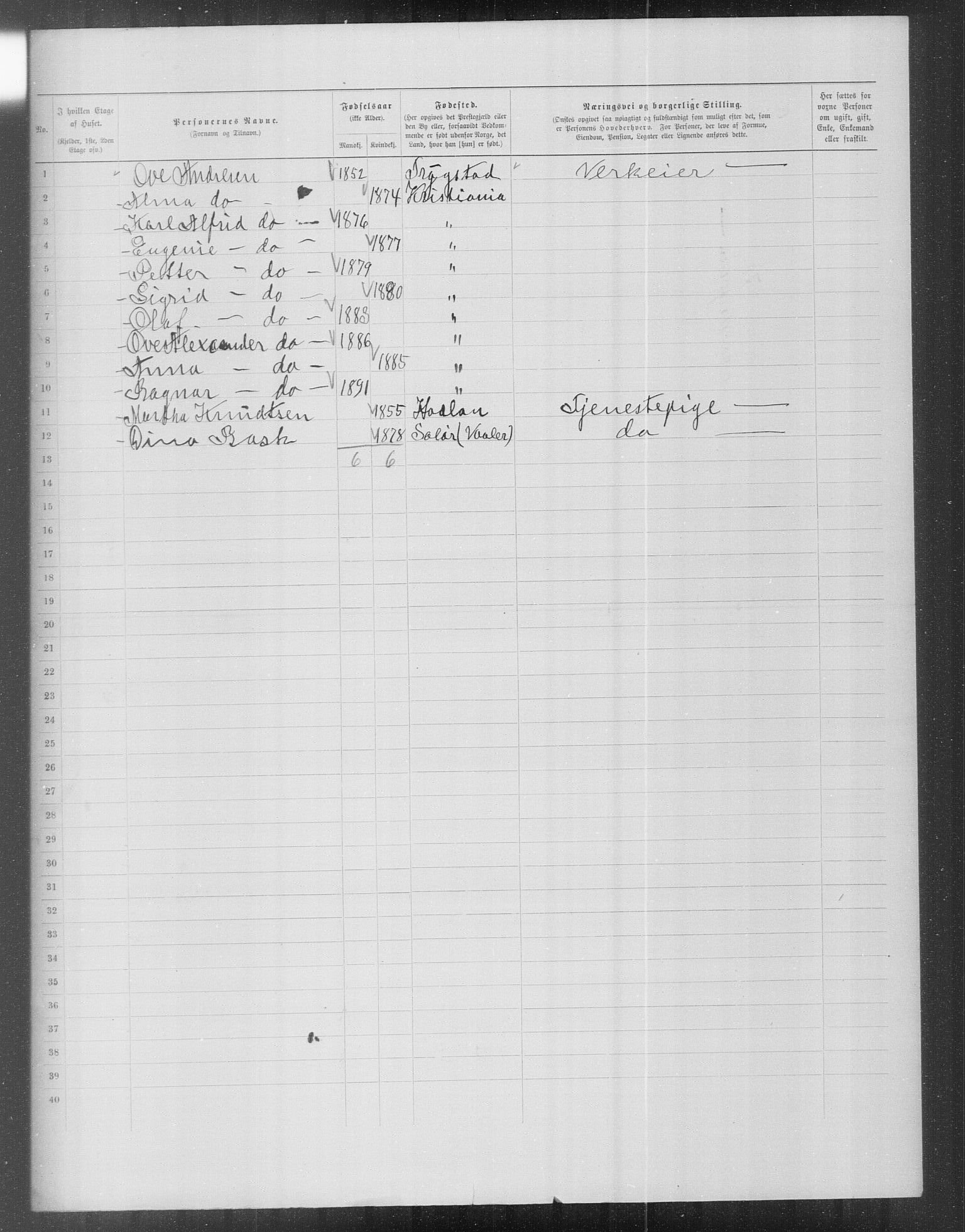 OBA, Municipal Census 1899 for Kristiania, 1899, p. 16751