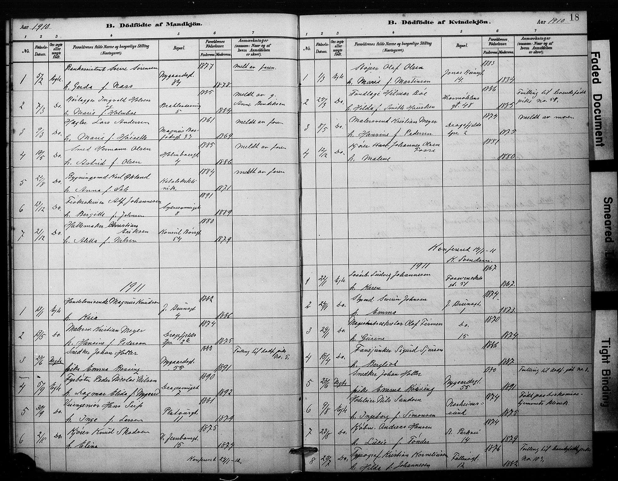 Johanneskirken sokneprestembete, SAB/A-76001/H/Hab: Parish register (copy) no. E 1, 1885-1915, p. 18