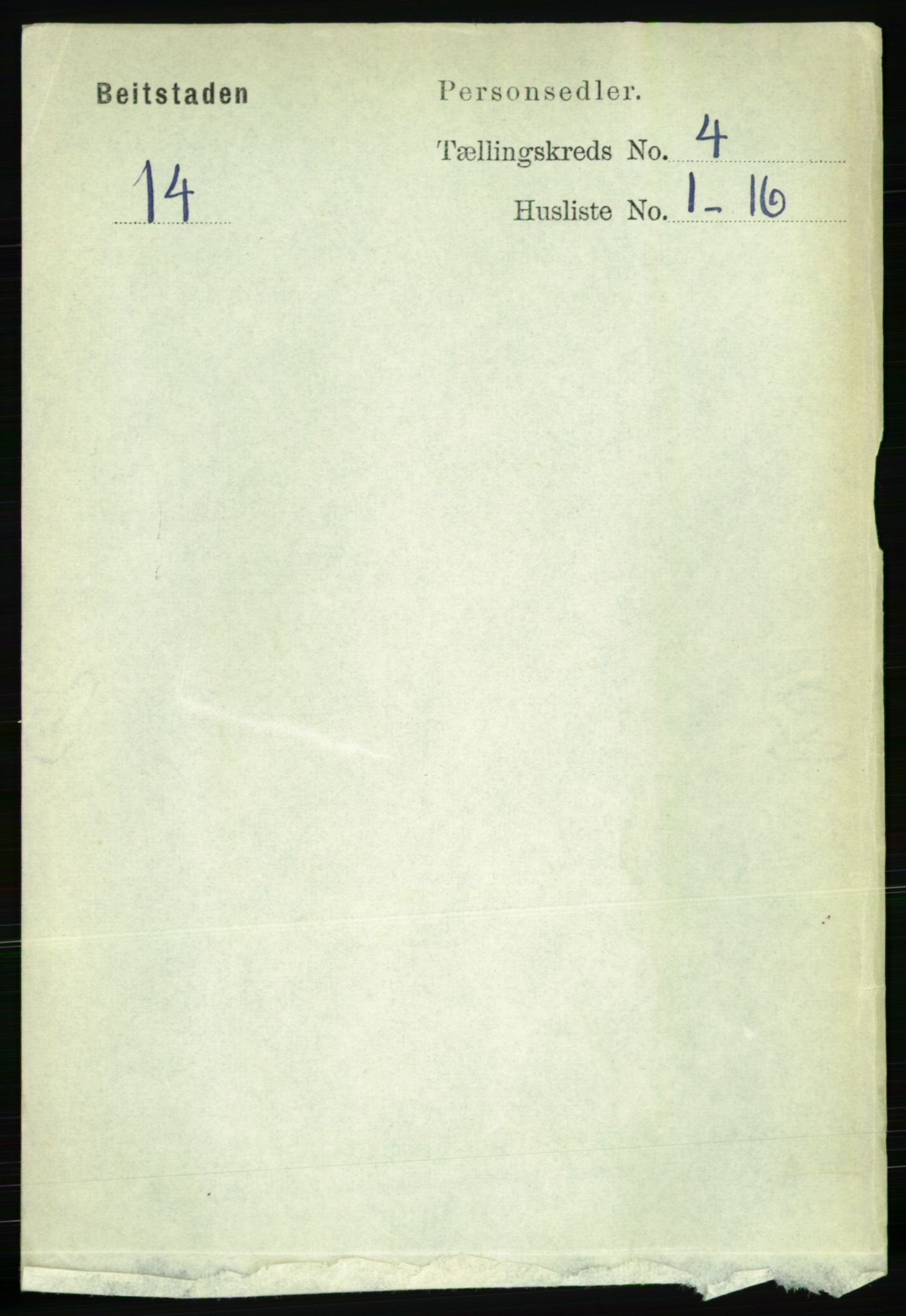 RA, 1891 census for 1727 Beitstad, 1891, p. 1000