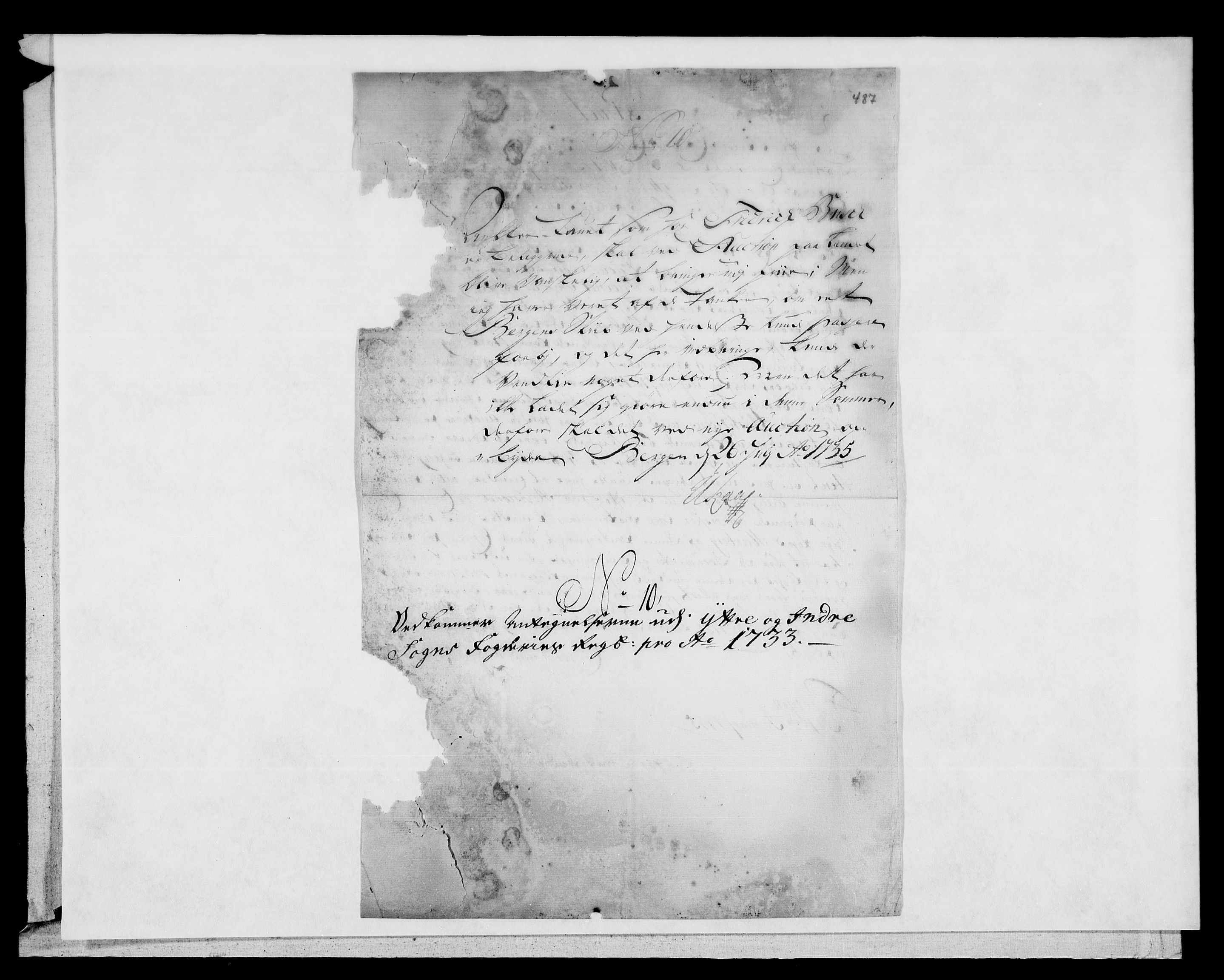 Rentekammeret inntil 1814, Reviderte regnskaper, Fogderegnskap, AV/RA-EA-4092/R52/L3337: Fogderegnskap Sogn, 1733, p. 436