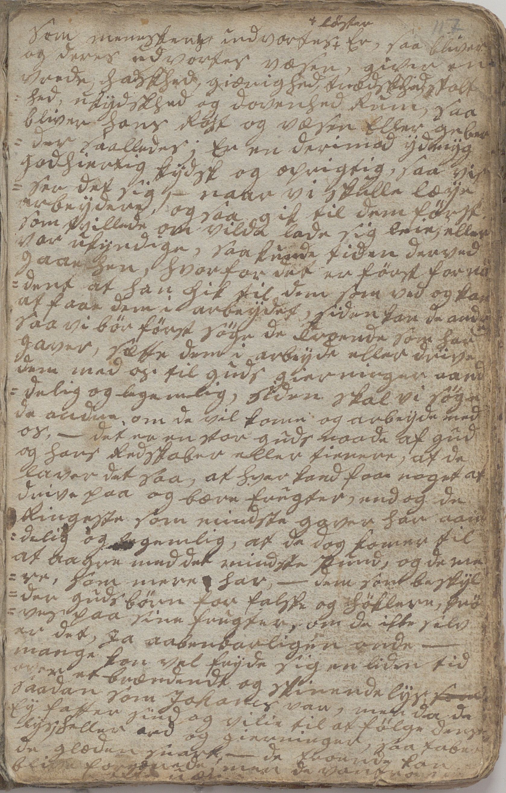 Heggtveitsamlingen, TMF/A-1007/H/L0046/0007: Brev, kopibøker, prekener, manus etc.  / "Fossem" - Kopibok. Sanger og brev, 1800-1802, p. 117