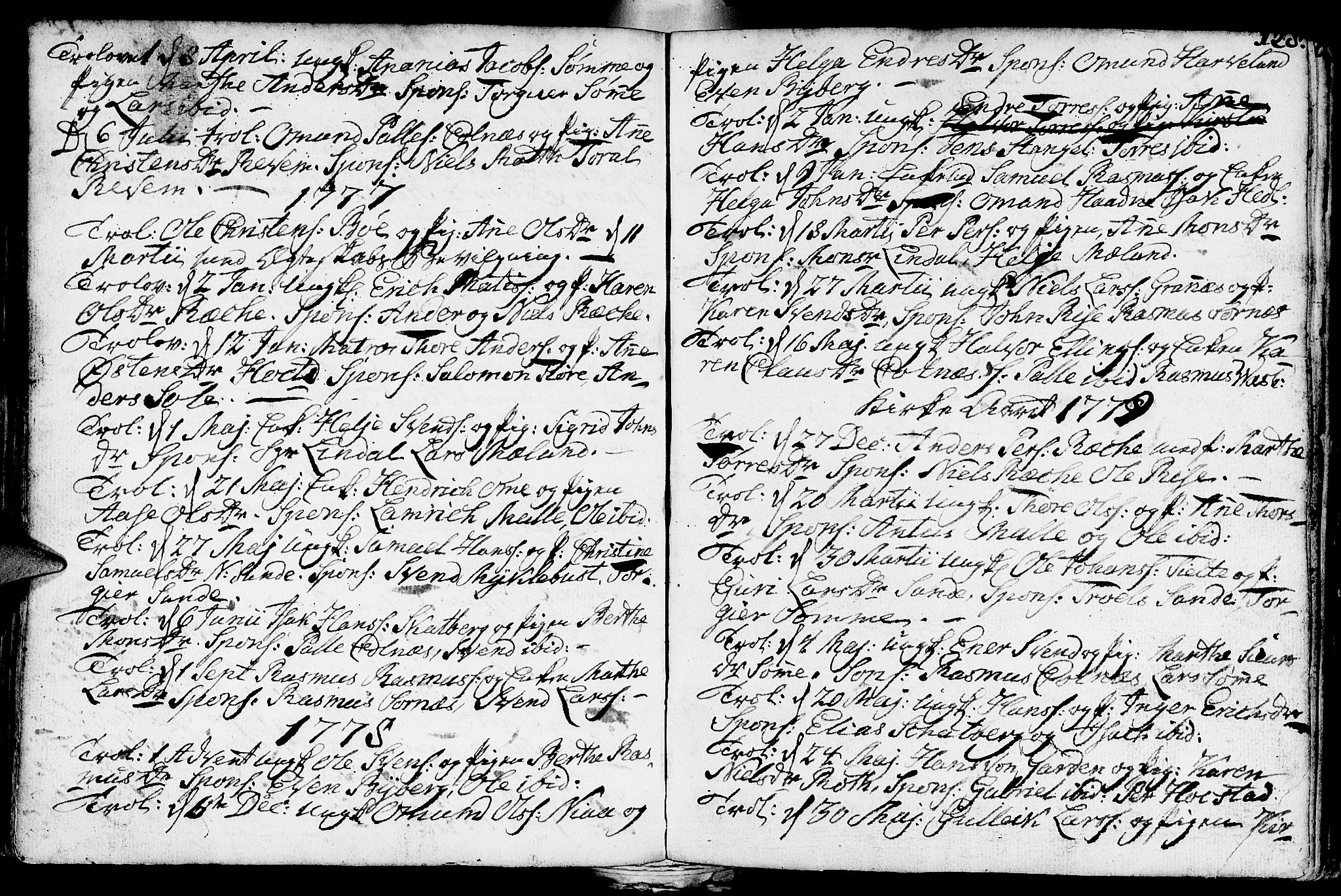 Håland sokneprestkontor, AV/SAST-A-101802/001/30BA/L0002: Parish register (official) no. A 2, 1722-1794, p. 128