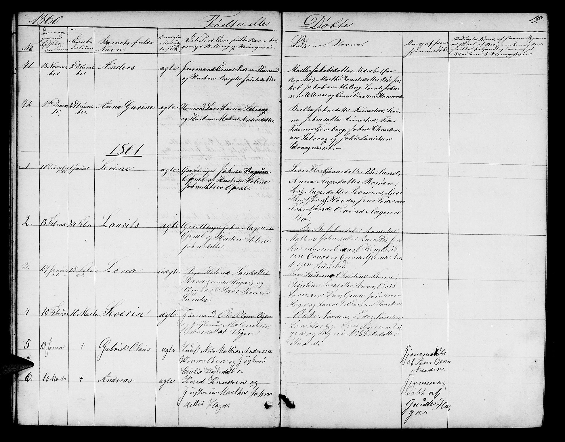 Finnøy sokneprestkontor, SAST/A-101825/H/Ha/Hab/L0002: Parish register (copy) no. B 2, 1857-1878, p. 19