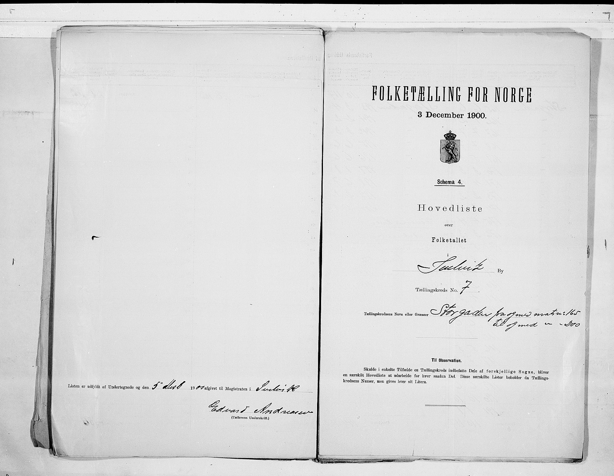 RA, 1900 census for Svelvik, 1900, p. 16