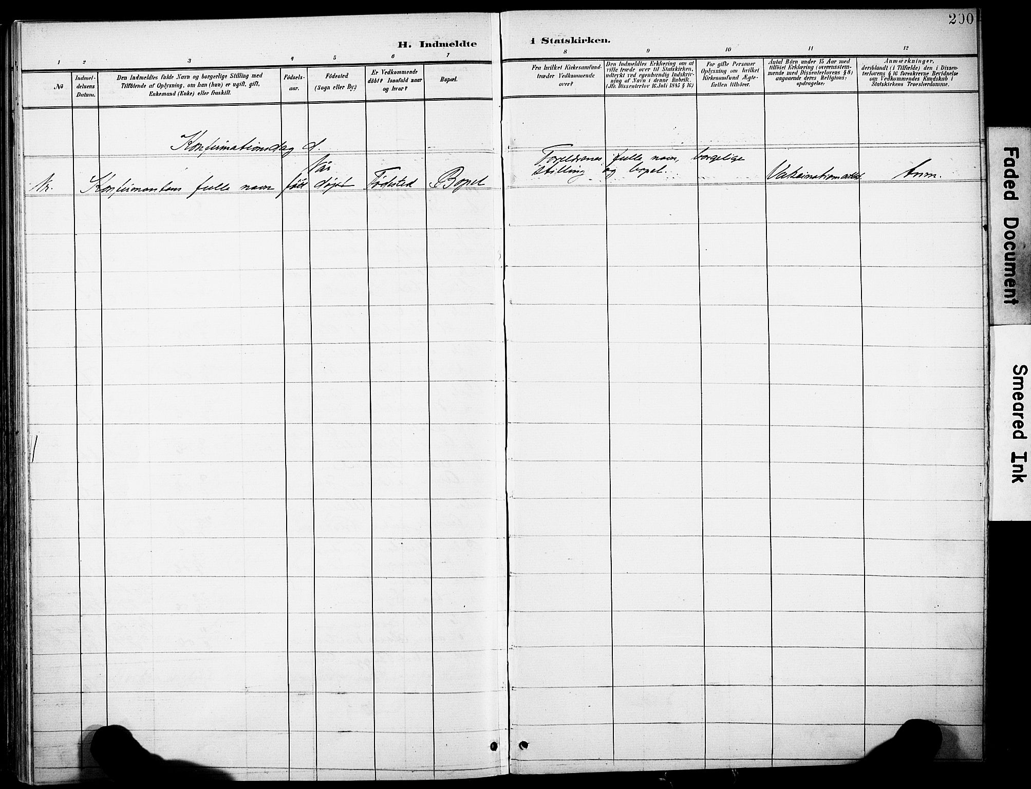 Rakkestad prestekontor Kirkebøker, AV/SAO-A-2008/F/Fb/L0002: Parish register (official) no. II 2, 1900-1920, p. 200