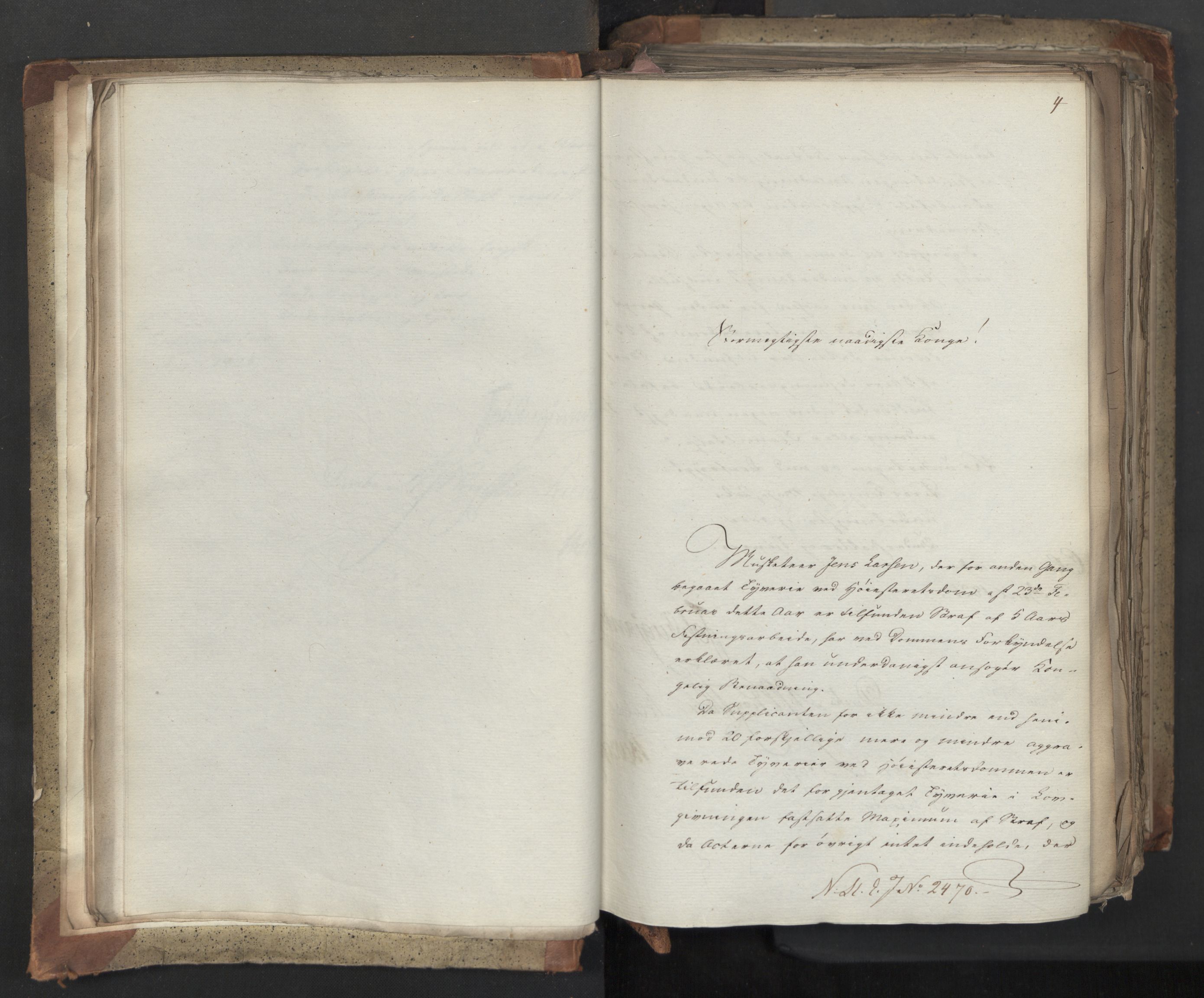 Statsrådsavdelingen i Stockholm, AV/RA-S-1003/D/Da/L0042: Regjeringsinnstillinger nr. 2467-2705, 1825, p. 14