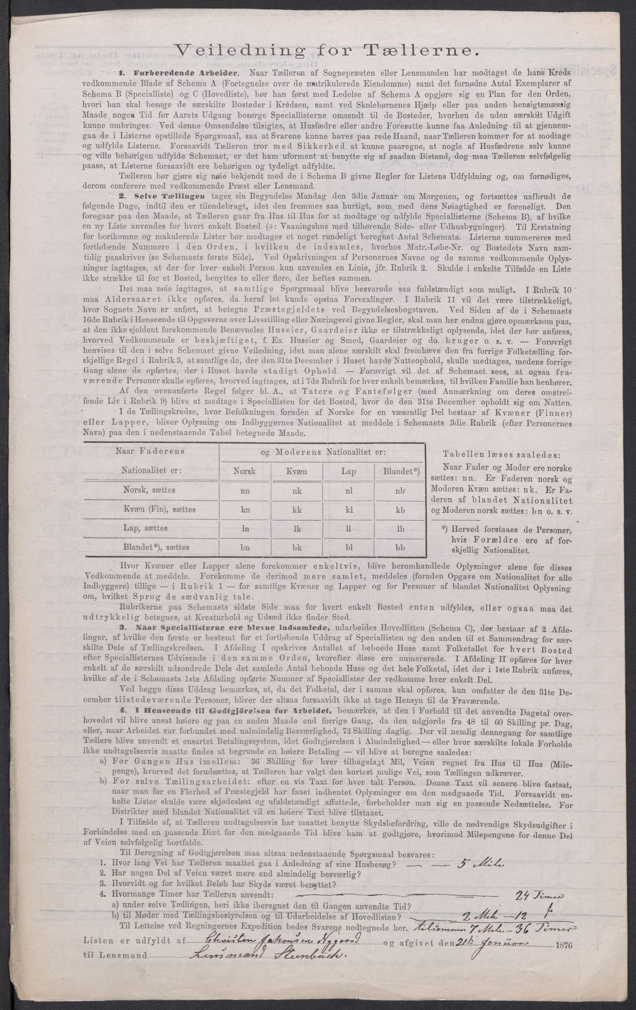 RA, 1875 census for 0235P Ullensaker, 1875, p. 45