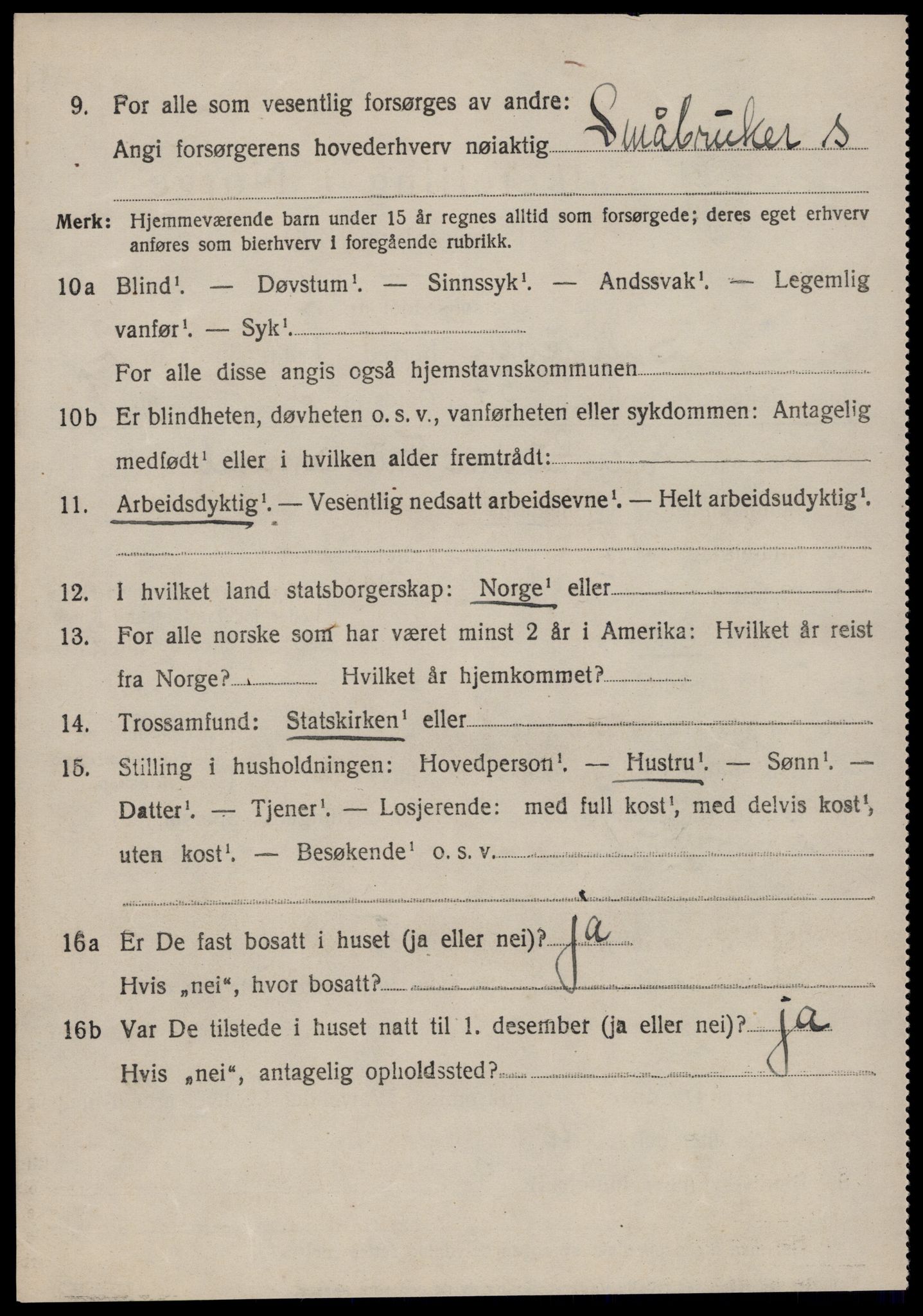 SAT, 1920 census for Sykkylven, 1920, p. 1968