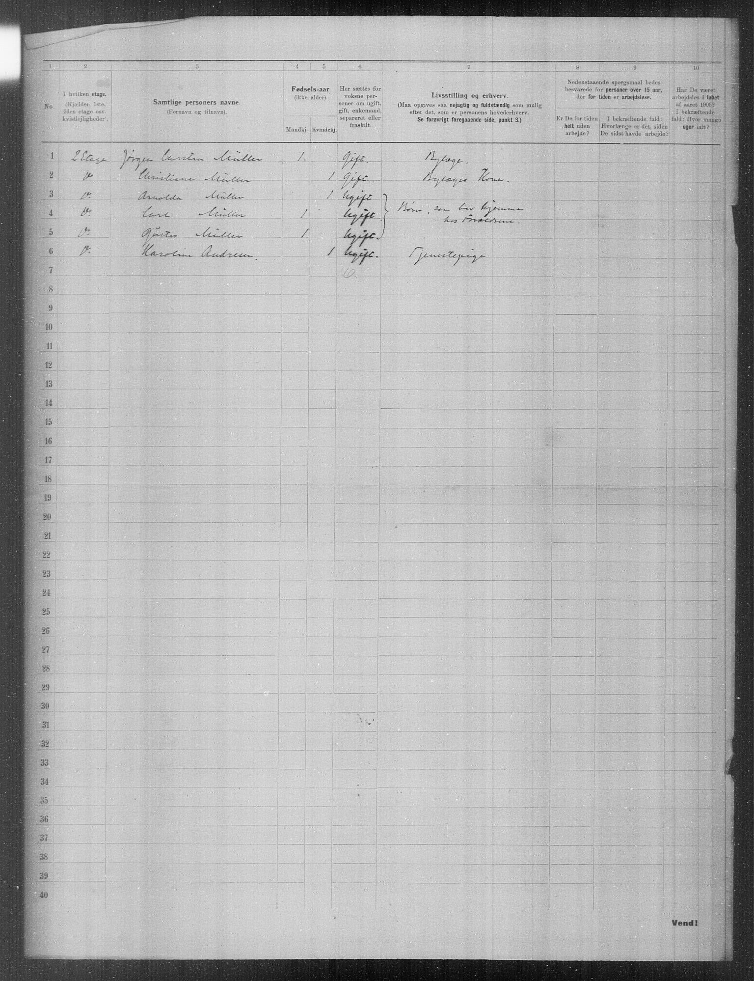 OBA, Municipal Census 1903 for Kristiania, 1903, p. 17075