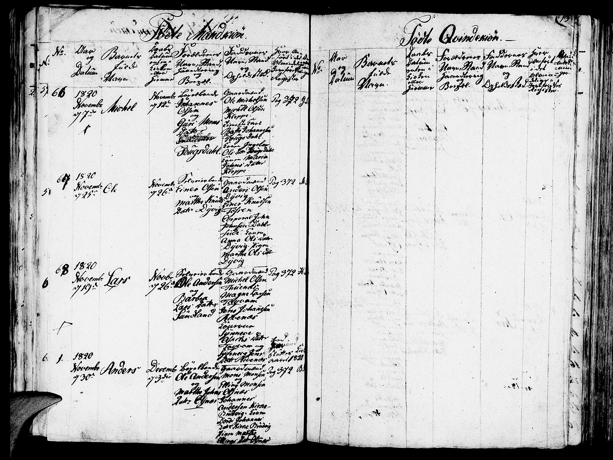 Haus sokneprestembete, AV/SAB-A-75601/H/Haa: Parish register (official) no. A 12, 1816-1821, p. 13