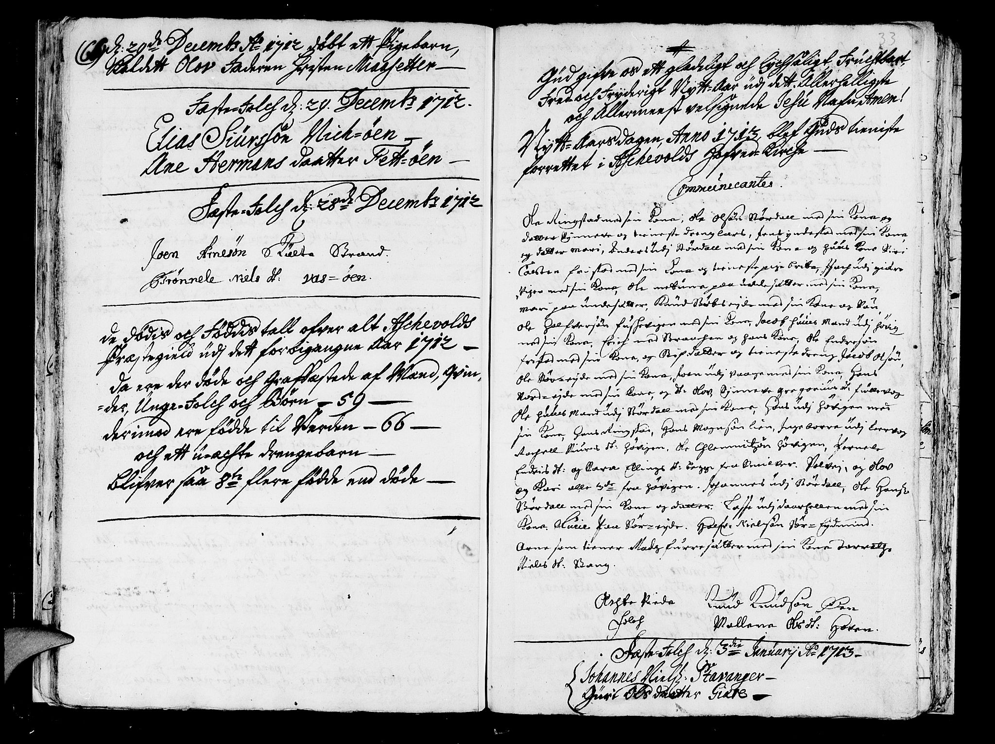 Askvoll sokneprestembete, AV/SAB-A-79501/H/Haa/Haaa/L0002: Parish register (official) no. A 2, 1711-1715, p. 33