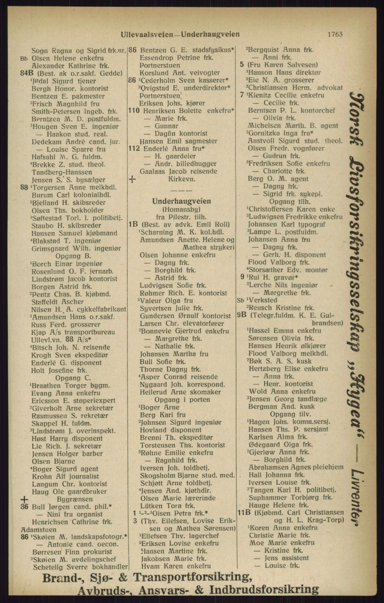 Kristiania/Oslo adressebok, PUBL/-, 1916, p. 1763