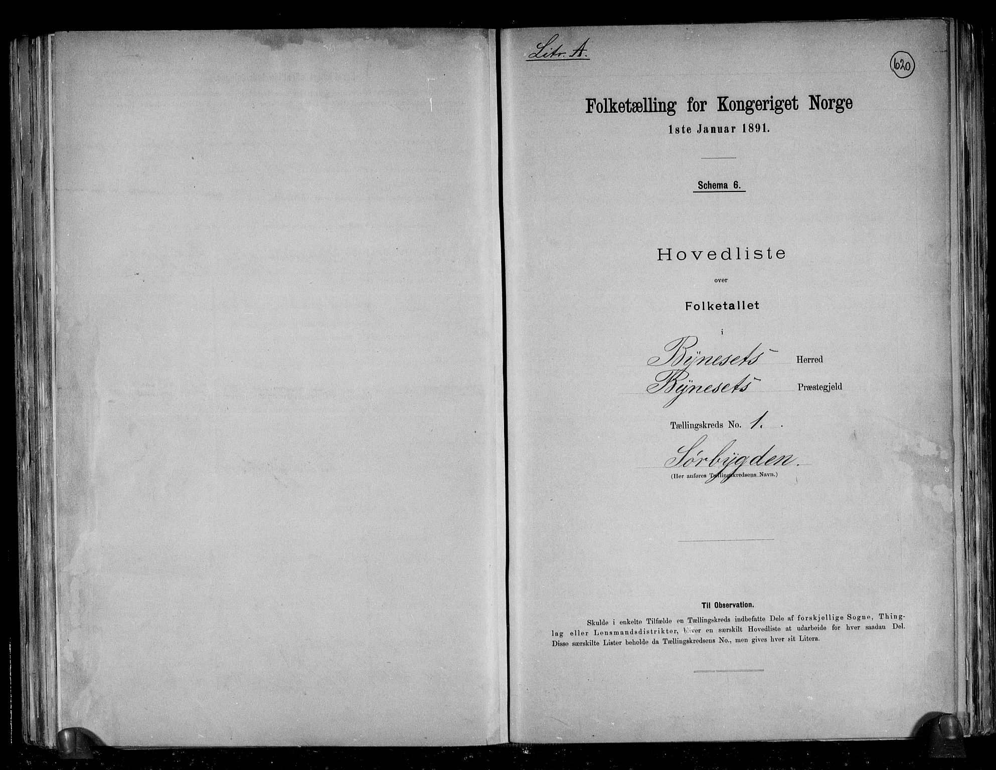 RA, 1891 census for 1655 Byneset, 1891, p. 4