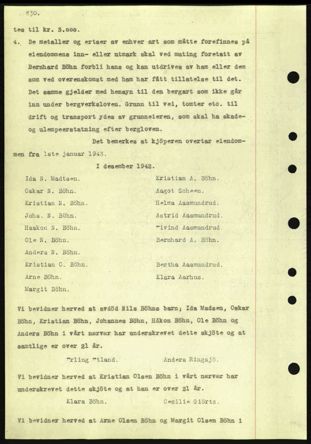 Eiker, Modum og Sigdal sorenskriveri, SAKO/A-123/G/Ga/Gab/L0047: Mortgage book no. A17, 1942-1943, Diary no: : 194/1943