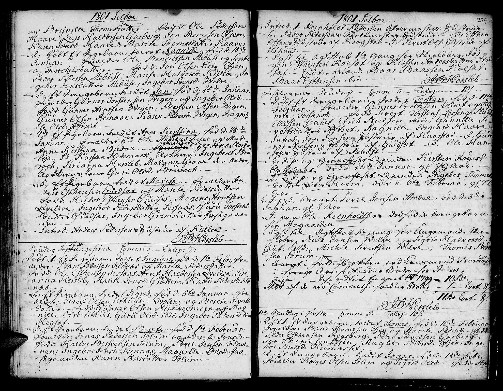 Ministerialprotokoller, klokkerbøker og fødselsregistre - Sør-Trøndelag, SAT/A-1456/695/L1138: Parish register (official) no. 695A02 /1, 1757-1801, p. 279