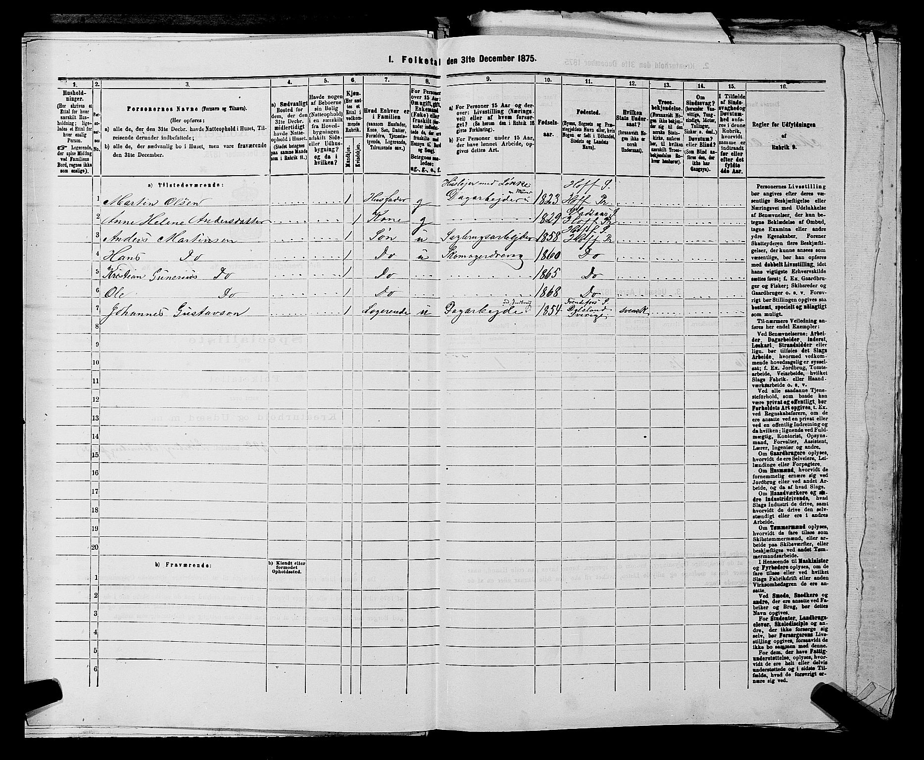 SAKO, 1875 census for 0714P Hof, 1875, p. 681