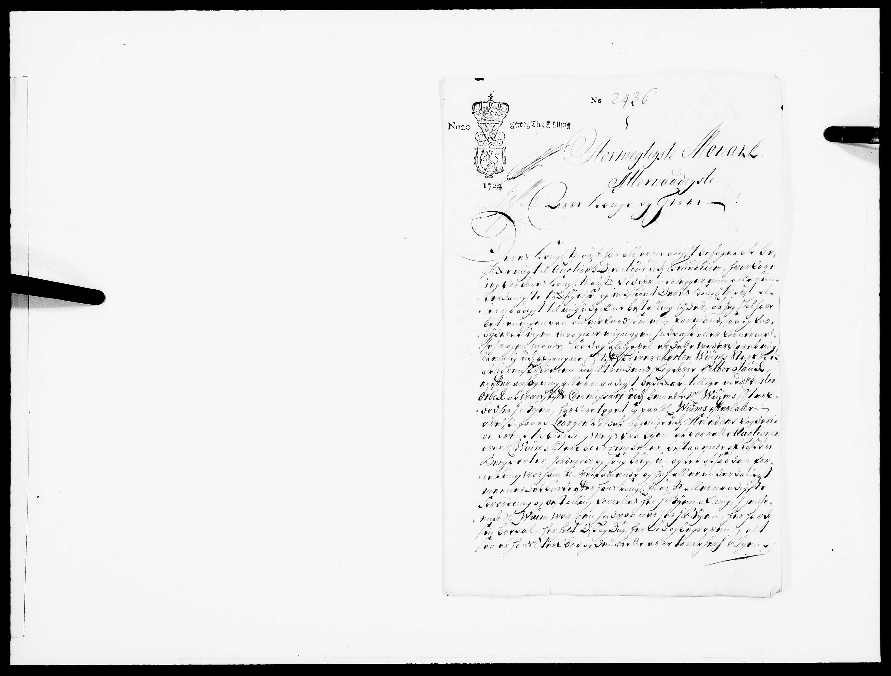 Danske Kanselli 1572-1799, AV/RA-EA-3023/F/Fc/Fcc/Fcca/L0096: Norske innlegg 1572-1799, 1725, p. 59