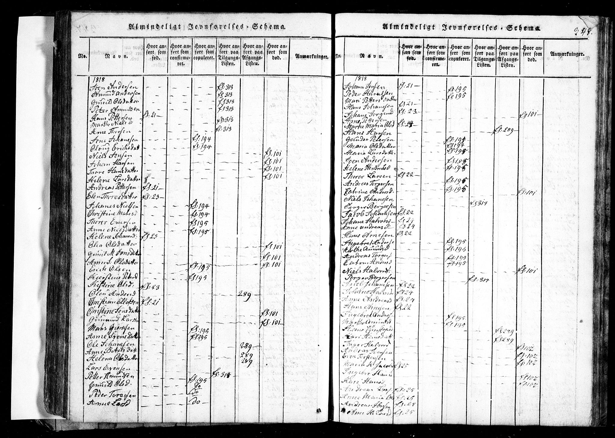 Spydeberg prestekontor Kirkebøker, SAO/A-10924/G/Ga/L0001: Parish register (copy) no. I 1, 1814-1868, p. 348