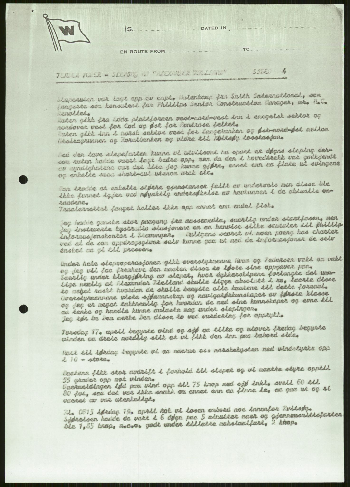 Justisdepartementet, Granskningskommisjonen ved Alexander Kielland-ulykken 27.3.1980, AV/RA-S-1165/D/L0006: A Alexander L. Kielland (Doku.liste + A3-A6, A11-A13, A18-A20-A21, A23, A31 av 31)/Dykkerjournaler, 1980-1981, p. 94